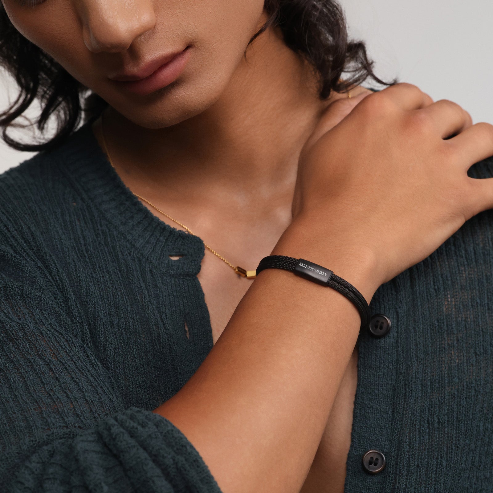 Personalisiertes Segeltau Armband für Herren