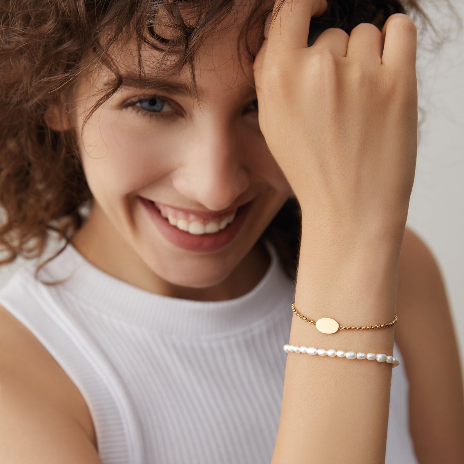 Zartes Süßwasserperlen-Armband