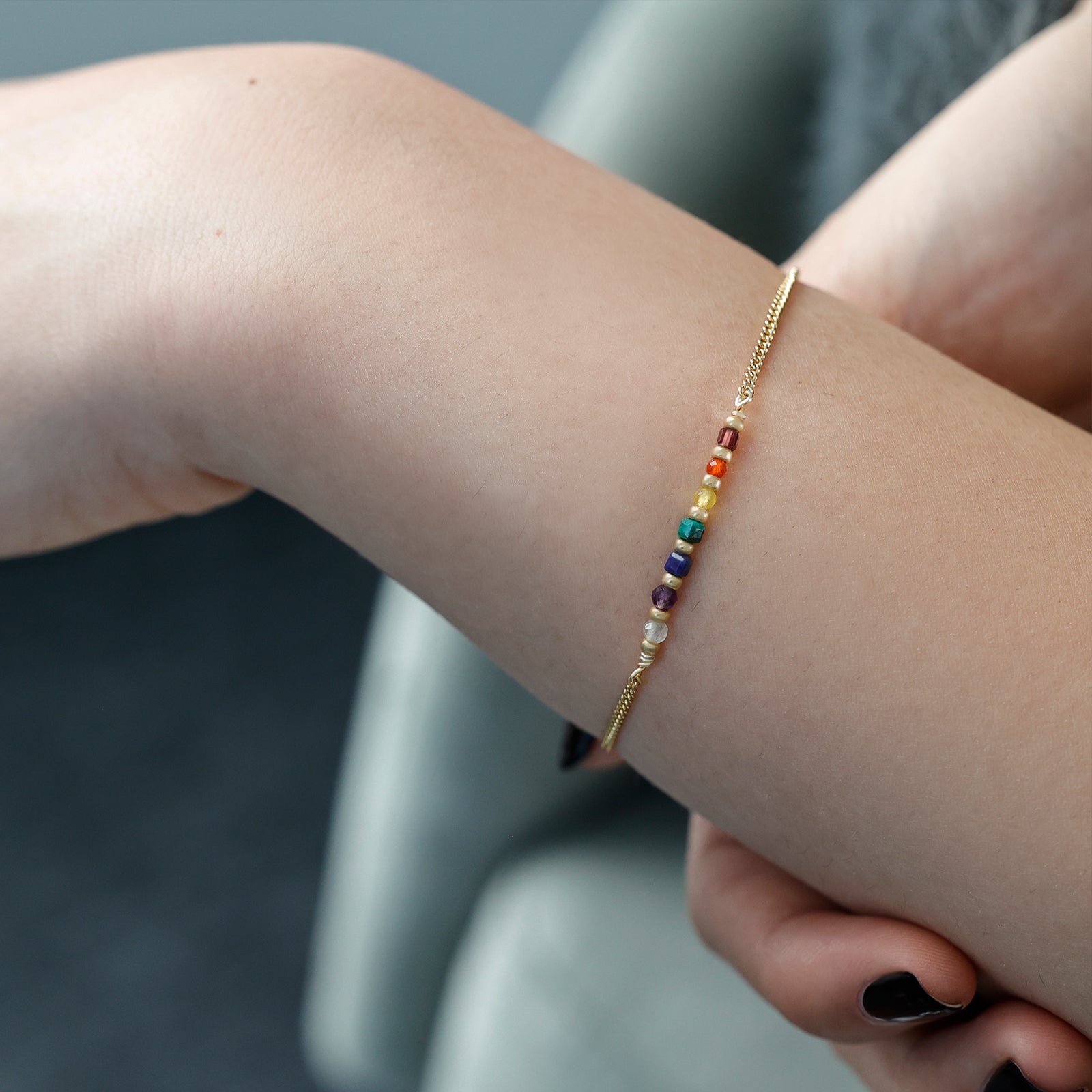 Chakra Armband - 925er Sterling Silber