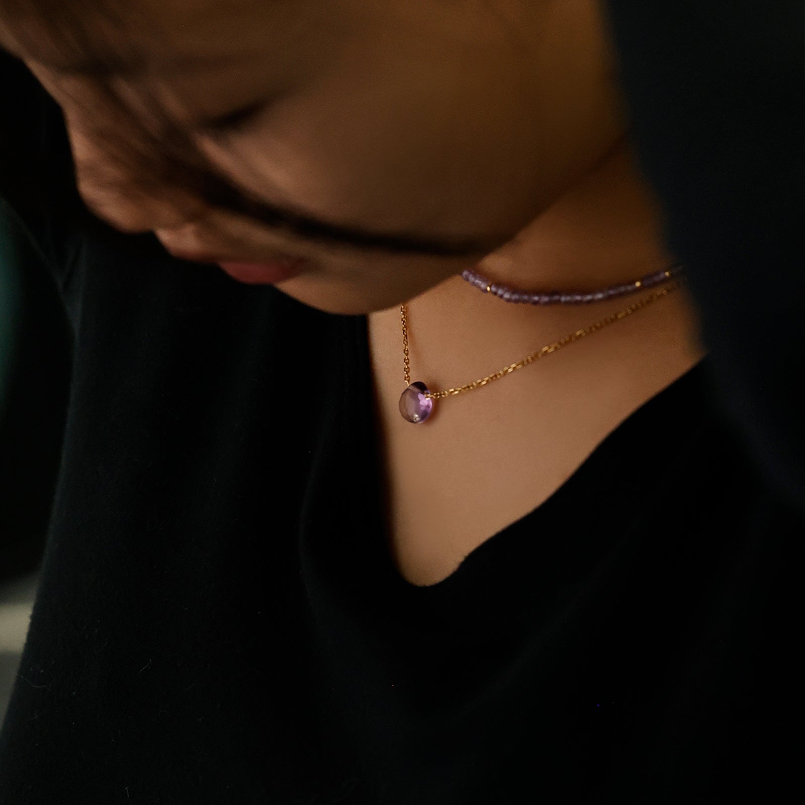 Rainbow Tourmaline Necklace - 925 Sterling Silver