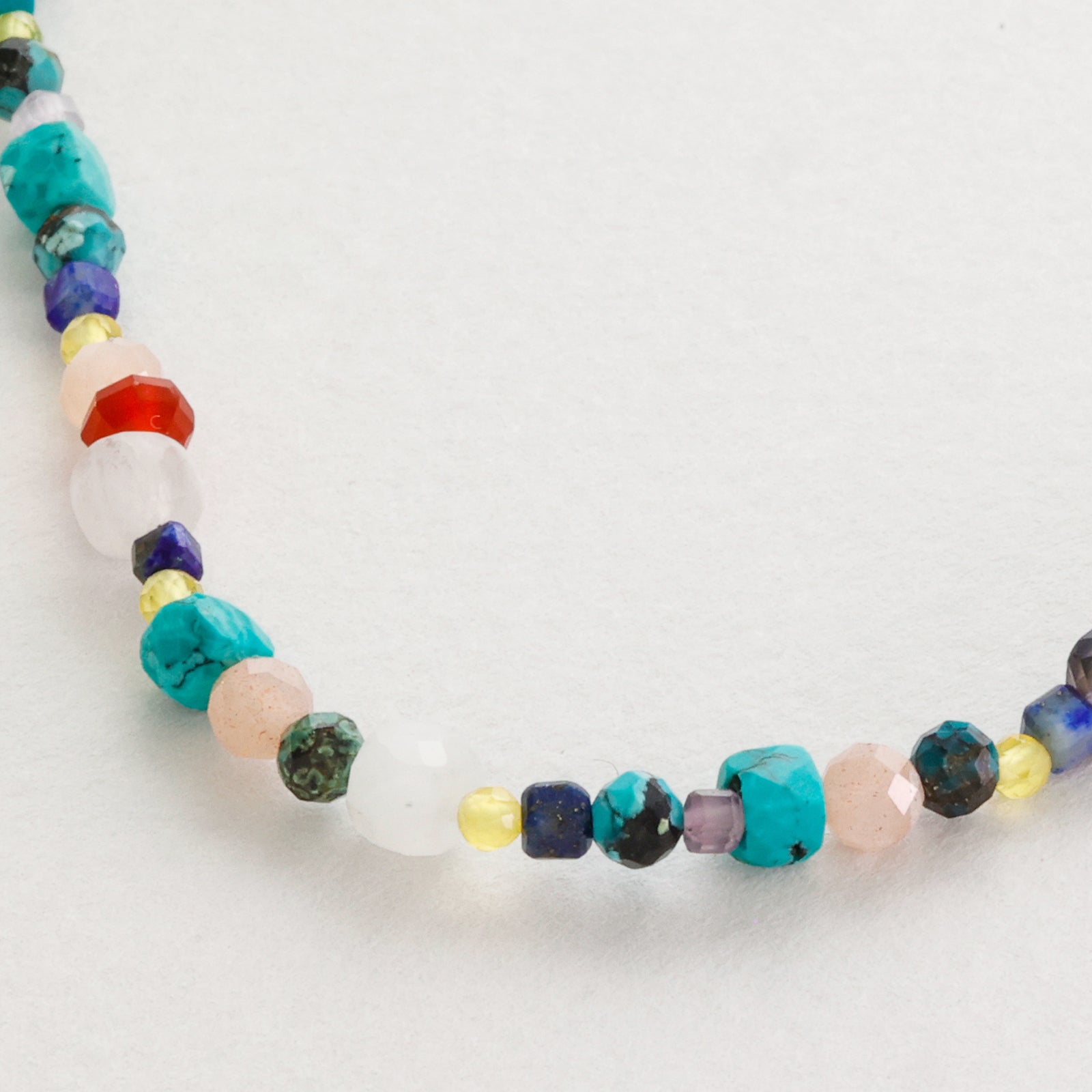 Rainbow Tourmaline Necklace - 925 Sterling Silver