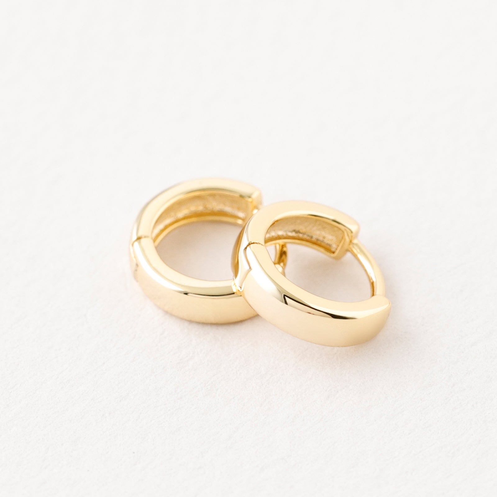 Dicke Mini Creolen - 925er Sterlingsilber Ohrringe VIVIANNASCHMUCK