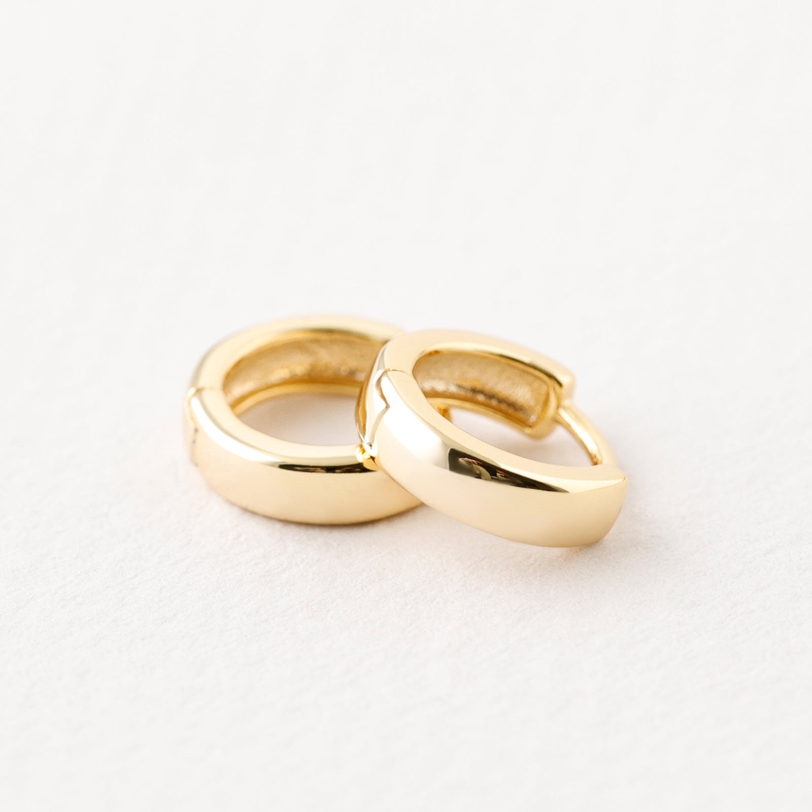 Dicke Mini Creolen - 925er Sterlingsilber