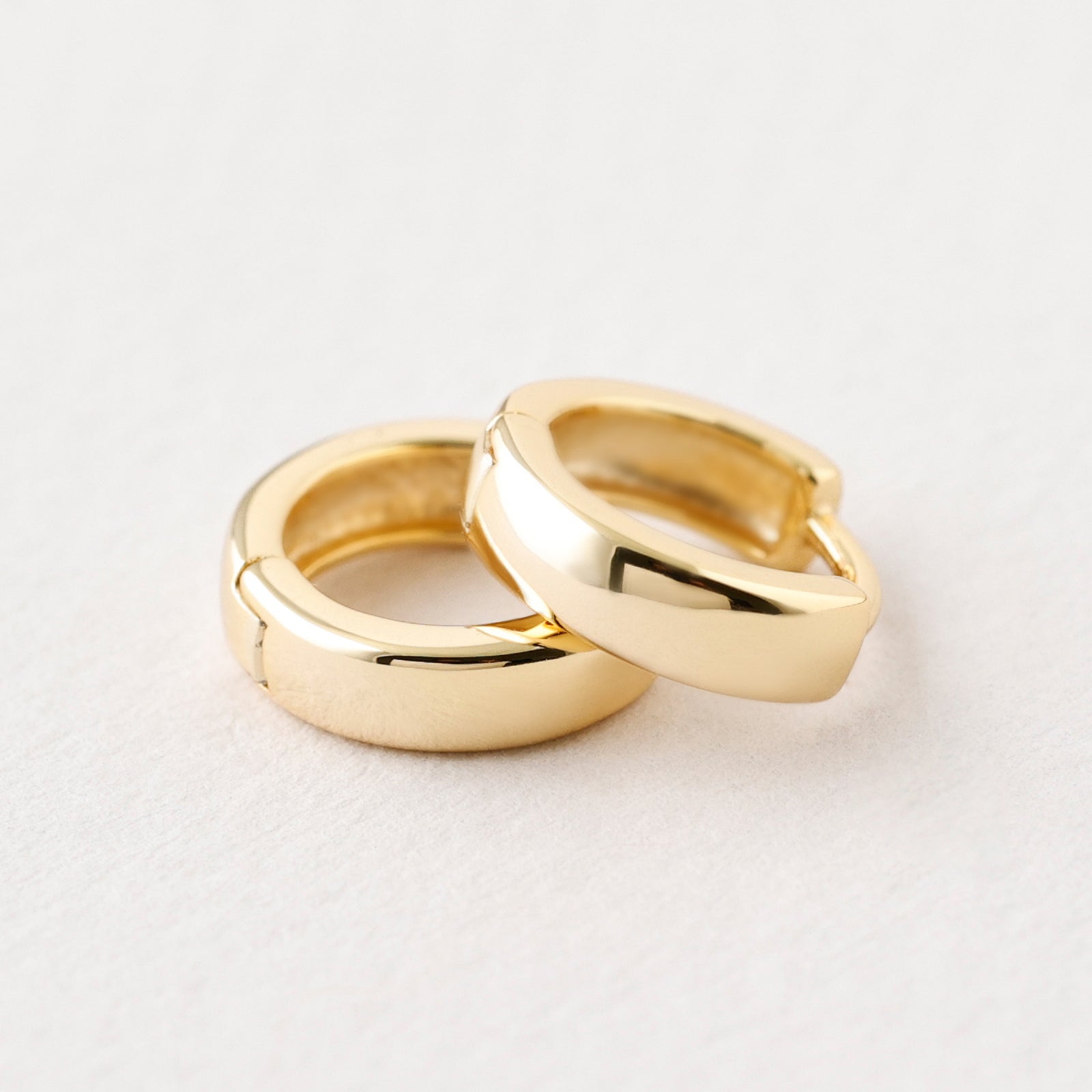 Dicke Mini Creolen aus 925er Sterlingsilber - VIVIANNASCHMUCK