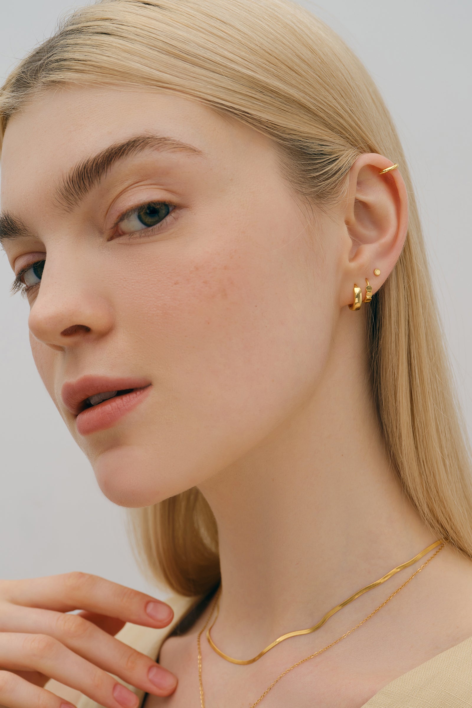 Dicke Mini Creolen - 925er Sterlingsilber Ohrringe VIVIANNASCHMUCK