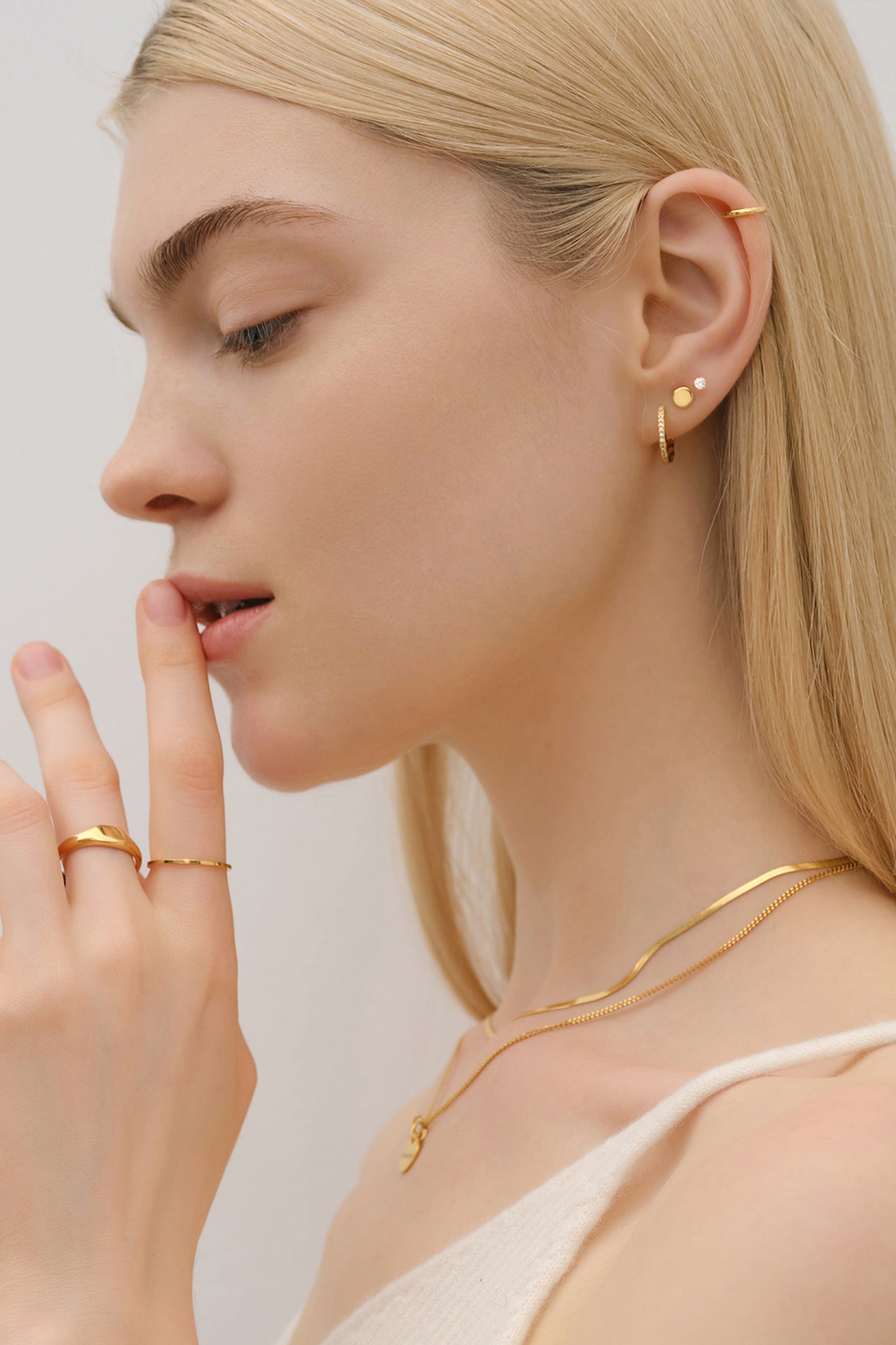 Creolen mit Zirkonia - 925er Sterlingsilber Ohrringe VIVIANNASCHMUCK