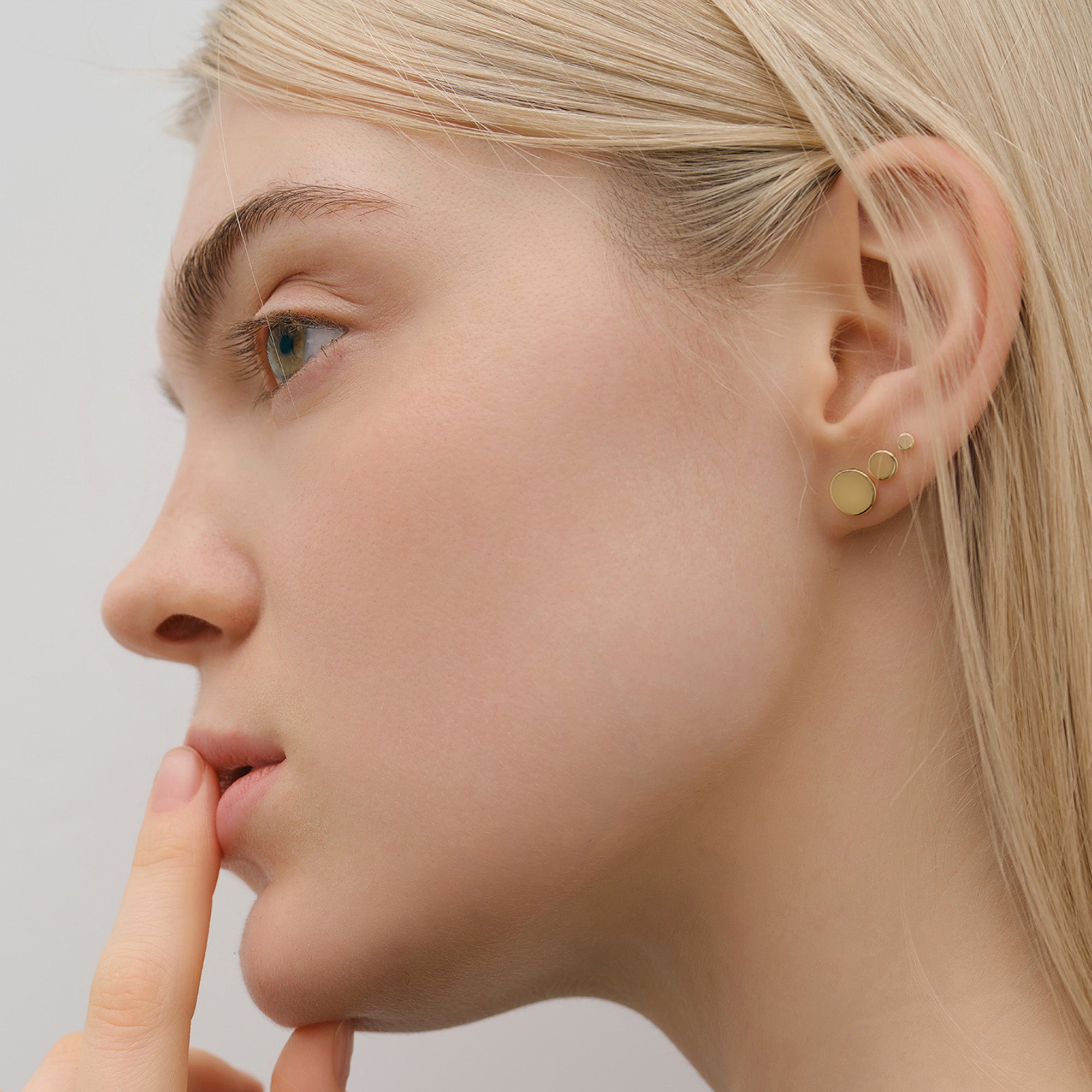 Minimalistisches Ohrstecker Set - 925er Sterling Silber Ohrringe VIVIANNASCHMUCK