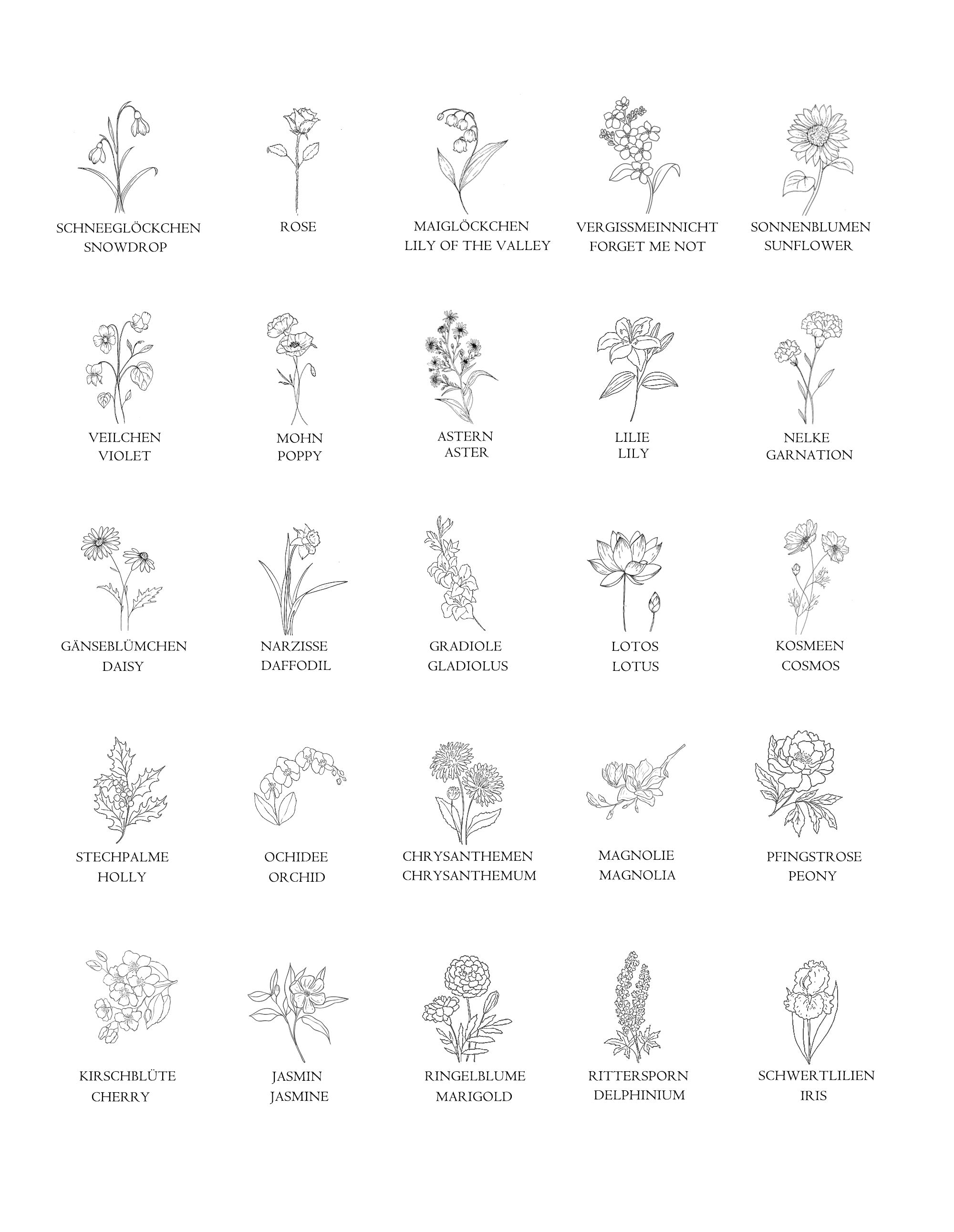 Geburtsblumen Armband - Personalisiertes Segeltau Armband - Unisex Armband - VIVIANNASCHMUCK