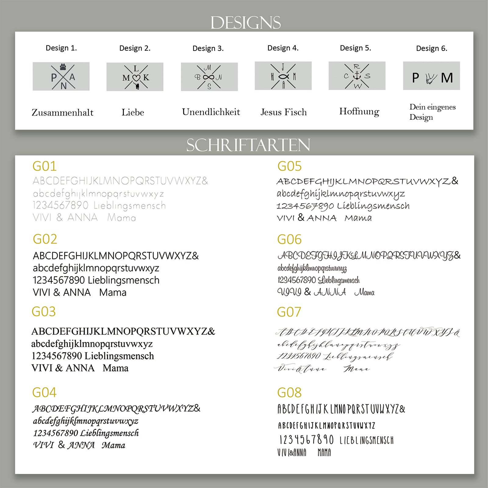 Segeltau Armband mit Gravur