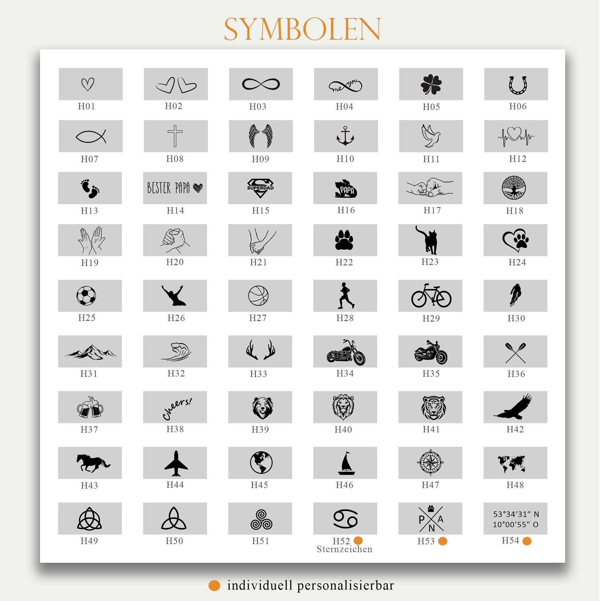 Personalisiertes Segeltau Armband - 4-seitig
