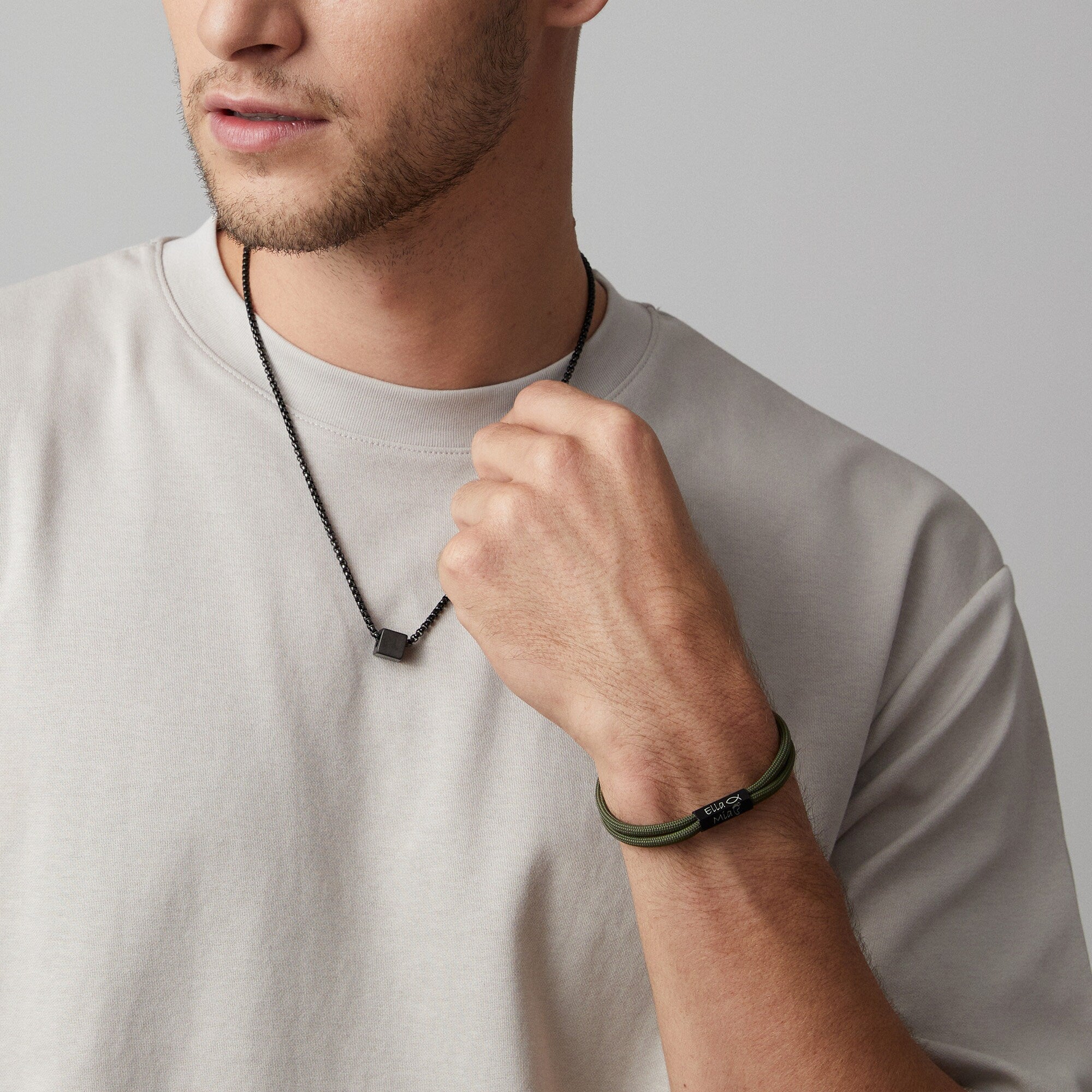 Personalisertes Magnet Herrenarmband