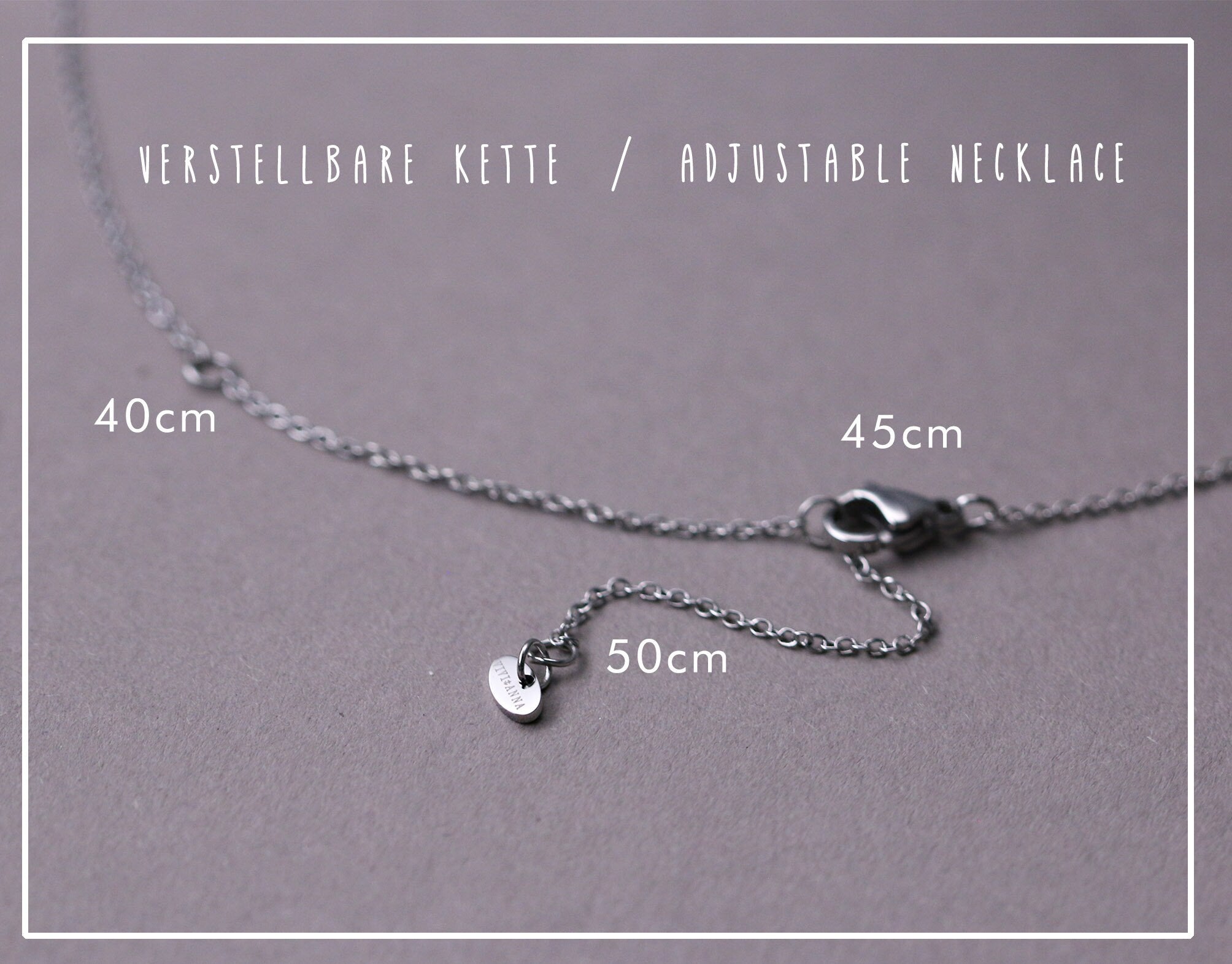 Geschenkset für Mama - Personalisierte Halskette mit Herzchen
