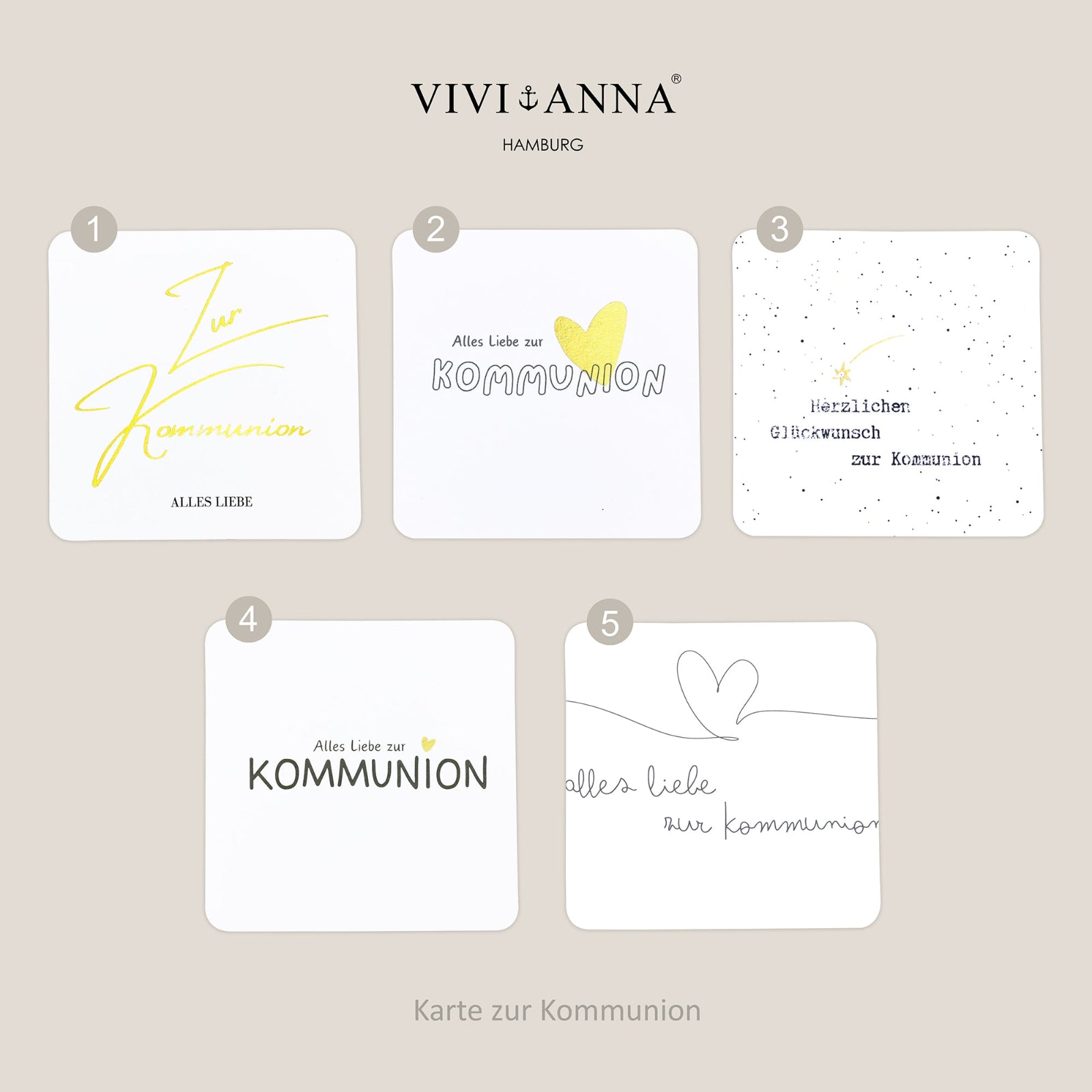 Personalisiertes Segeltau Armband mit Gravur - Geschenke zur Kommunion mit Karte Kinder Armband VIVIANNASCHMUCK