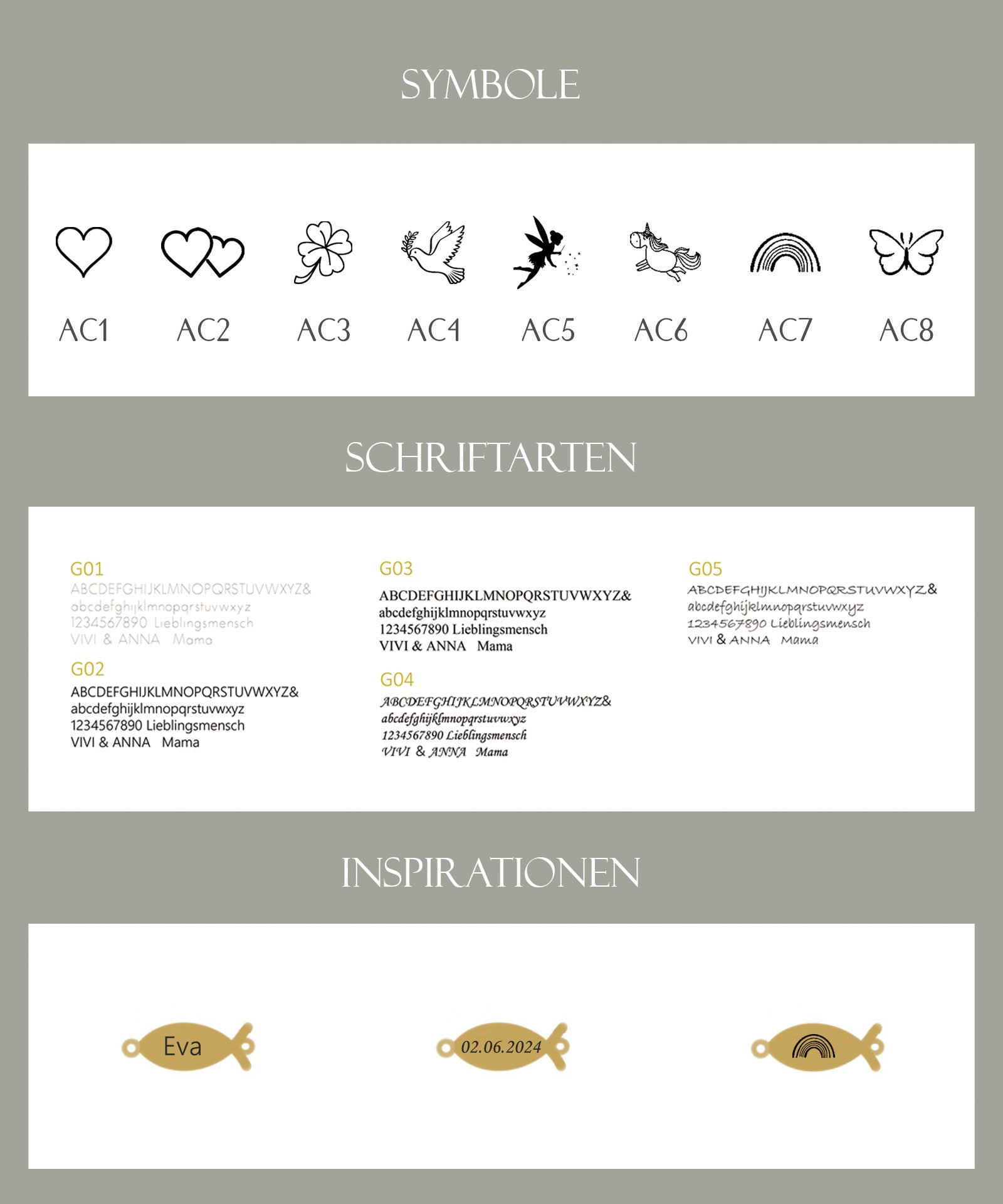 Süßwasserperlen Ichthys Armband - Geschenk zur Kommunion mit Karte - 15.05.2026 下架 Kinder Armband VIVIANNASCHMUCK