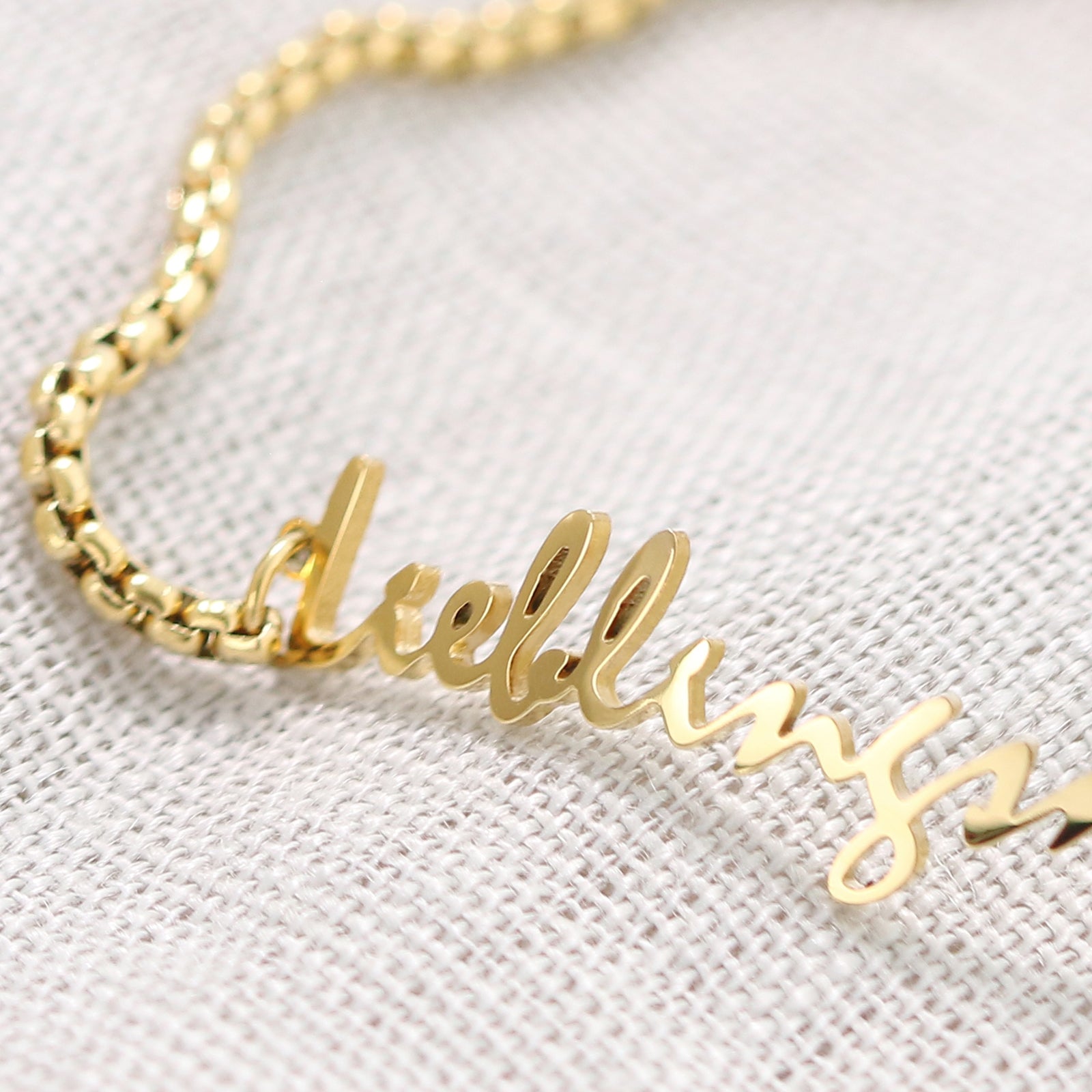 Lieblingsmensch Armkette - Handschrift Damen Armband VIVIANNASCHMUCK