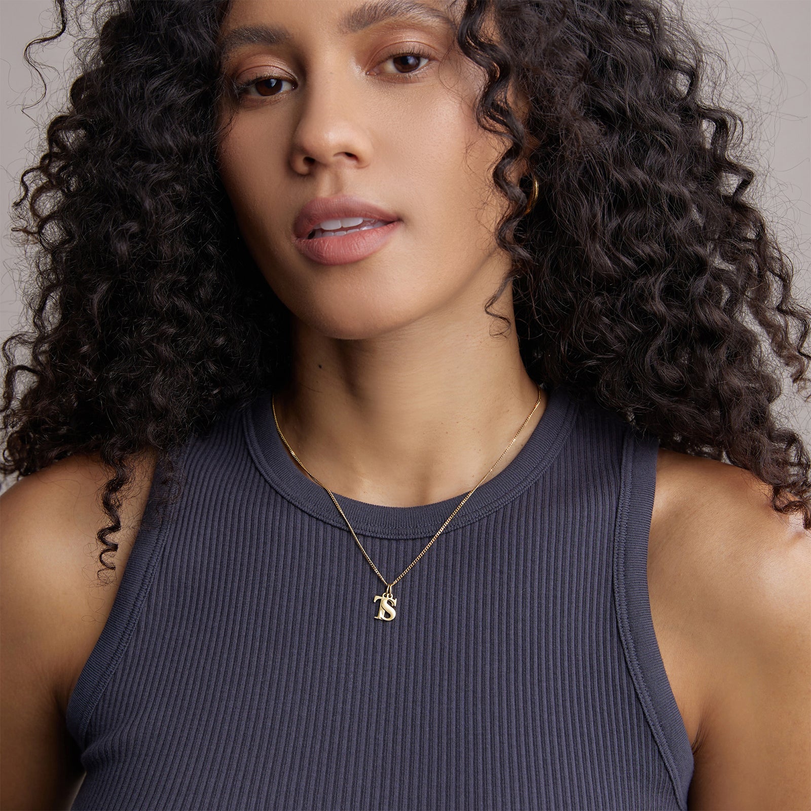 Initialen Anhänger Kette