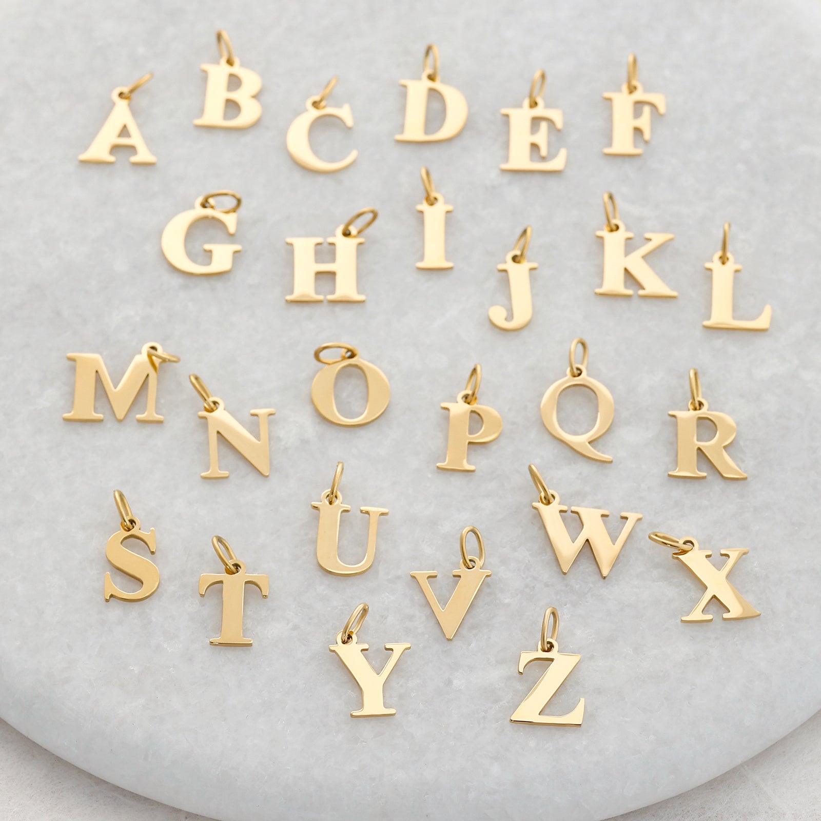 Initialen Anhänger Kette Damen Halskette VIVIANNASCHMUCK