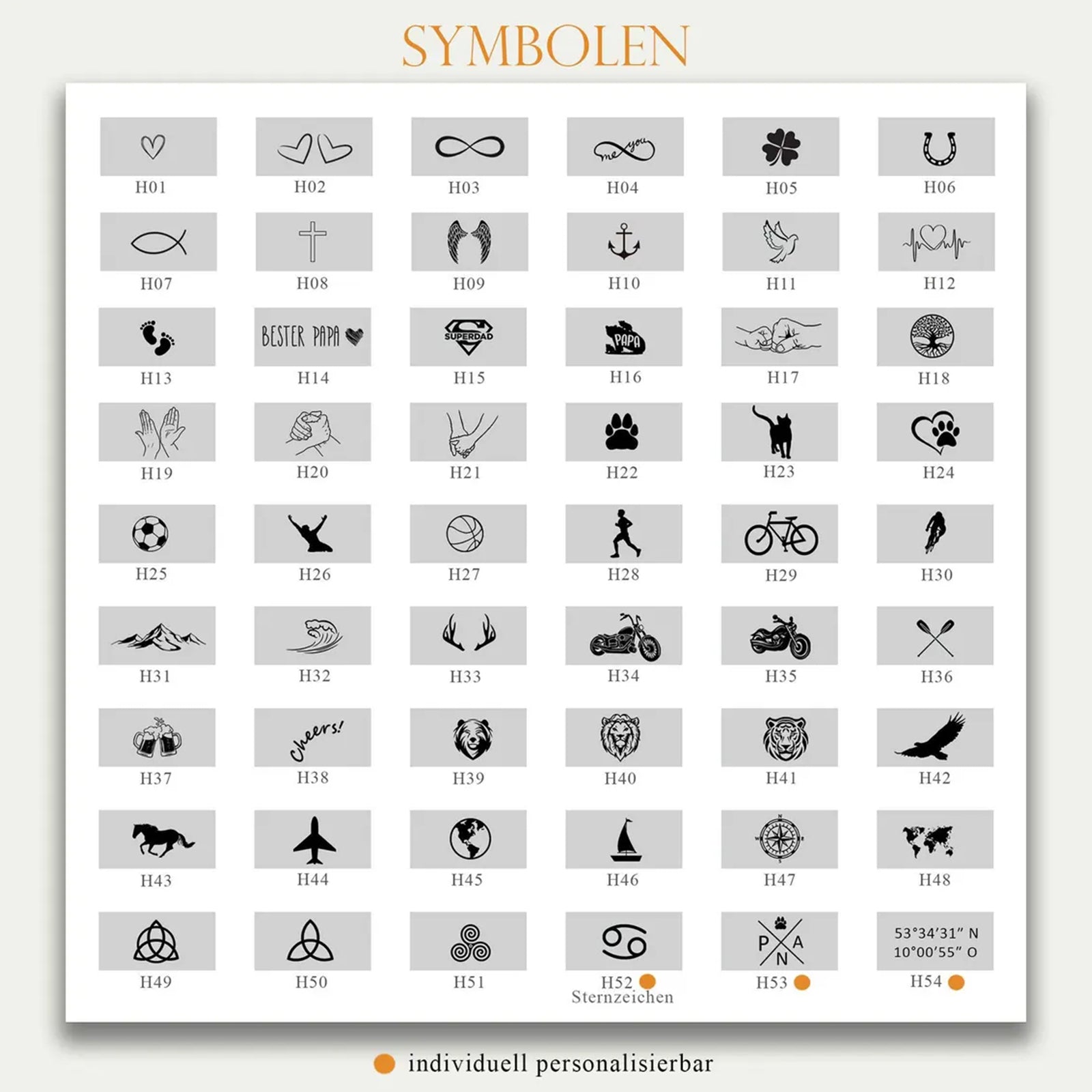 Personalisiertes Segeltau Armband - Unisex