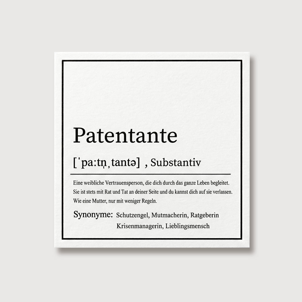 Für Patentante Geschenkideen mit Karten VIVIANNASCHMUCK