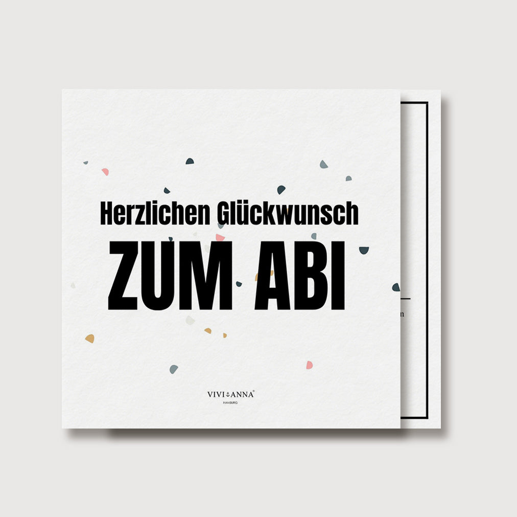 Grußkarte zum Abitur Geschenkideen mit Karten VIVIANNASCHMUCK