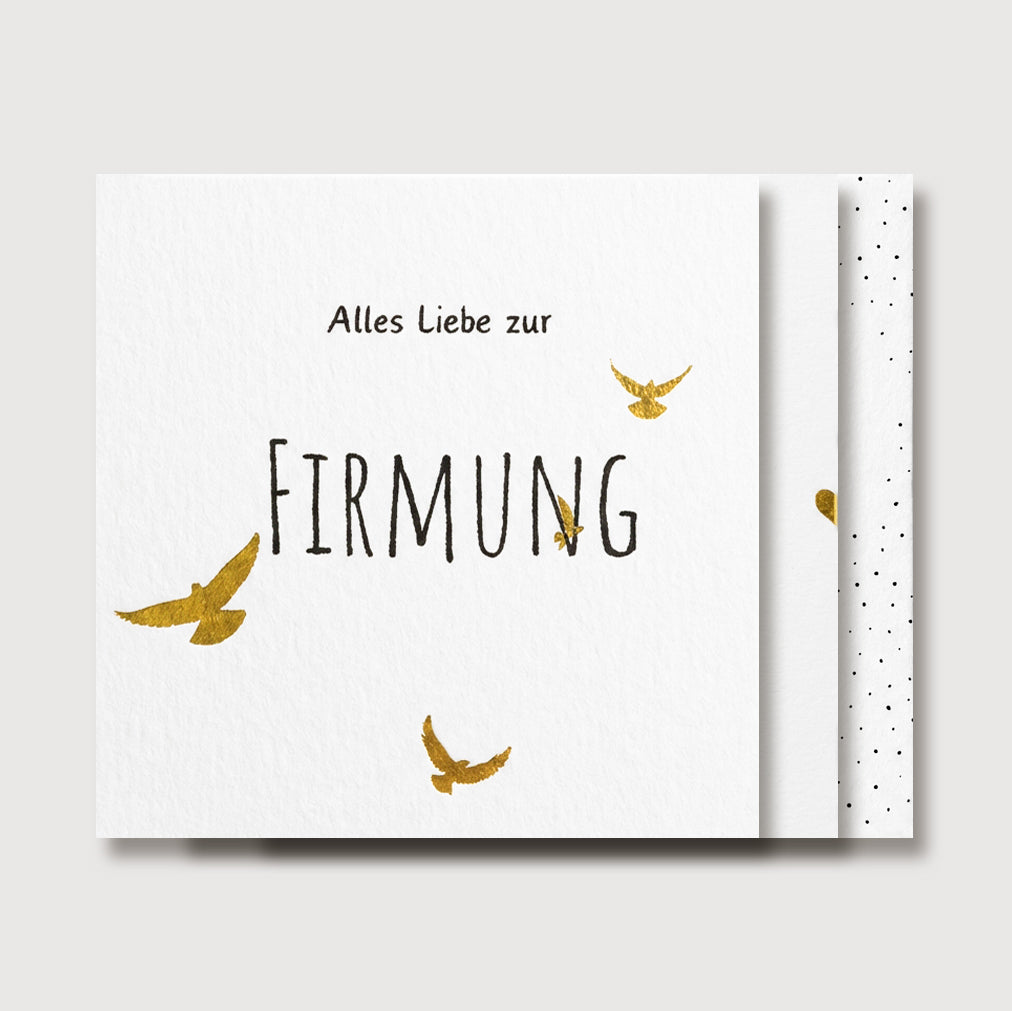 Zusatzkarte zur Firmung Geschenkideen mit Karten VIVIANNASCHMUCK