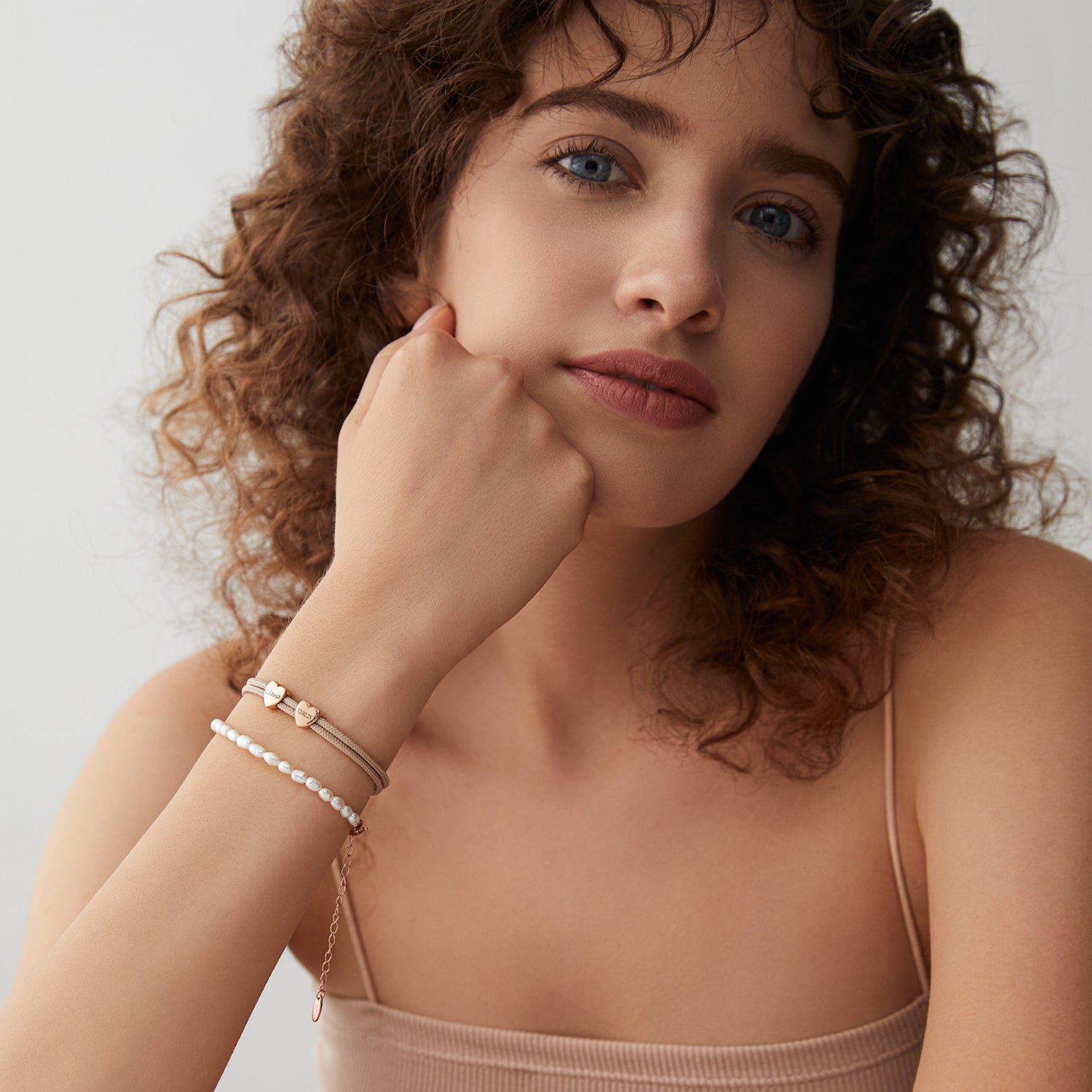 Personalisiertes Herzarmband – zartes Segeltau für Groß & Klein Damen Armband VIVIANNASCHMUCK