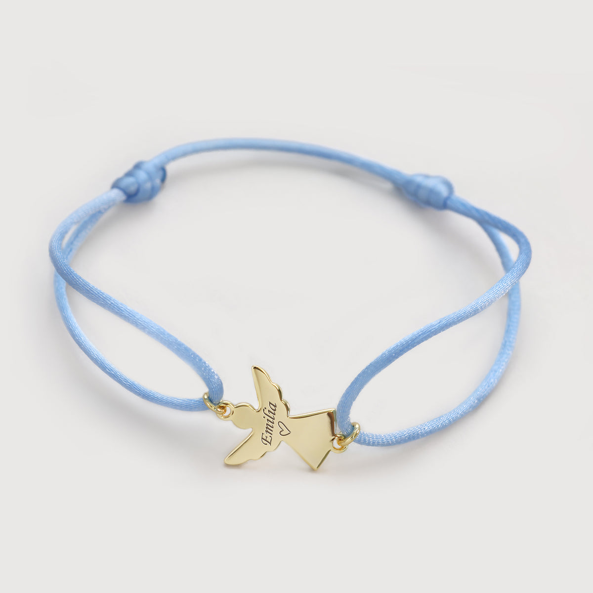Personalisiertes Schutzengel Armband mit Gravur – 925 Sterling Silber