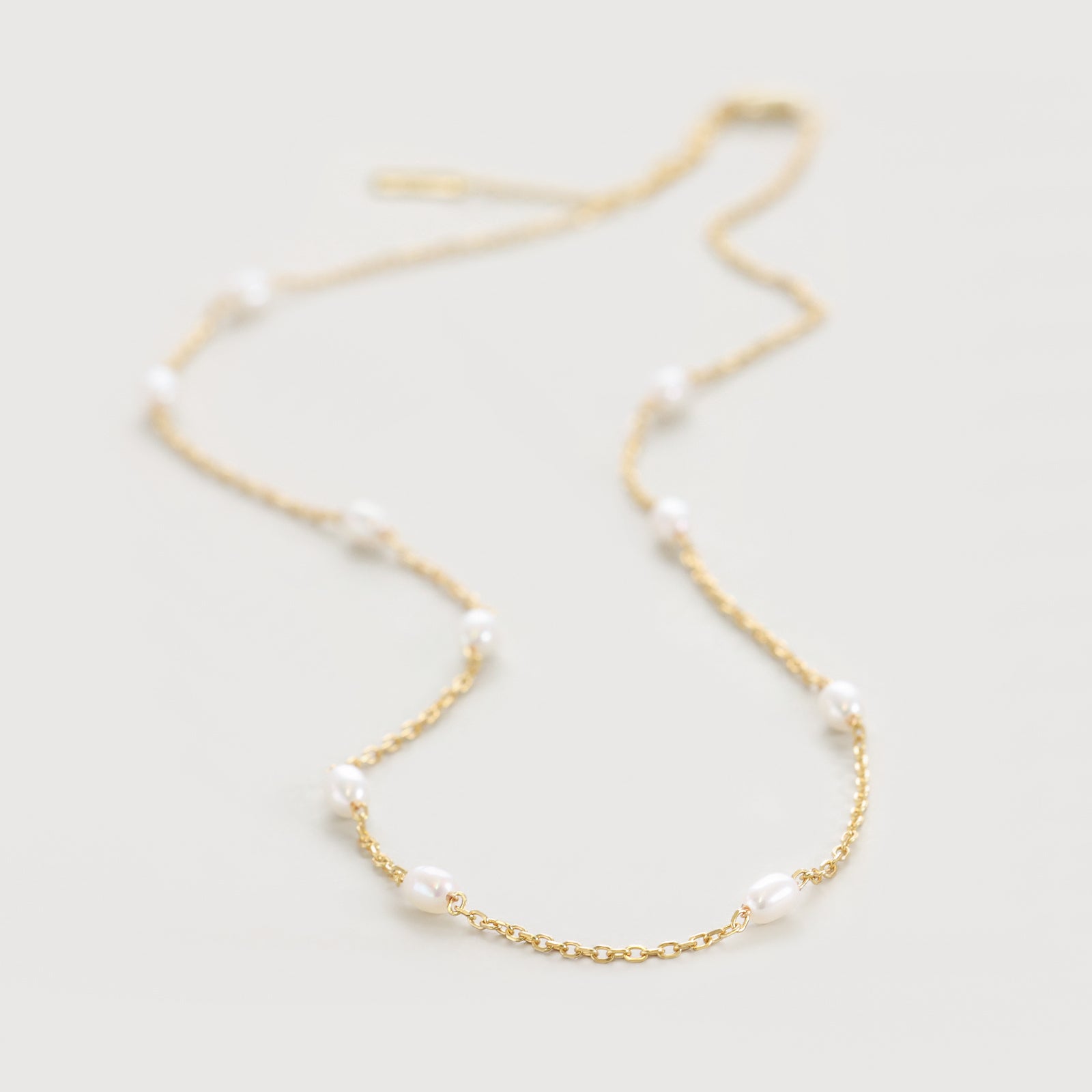 Freshwater pearl necklace - 925 sterling silver - minimalist gift