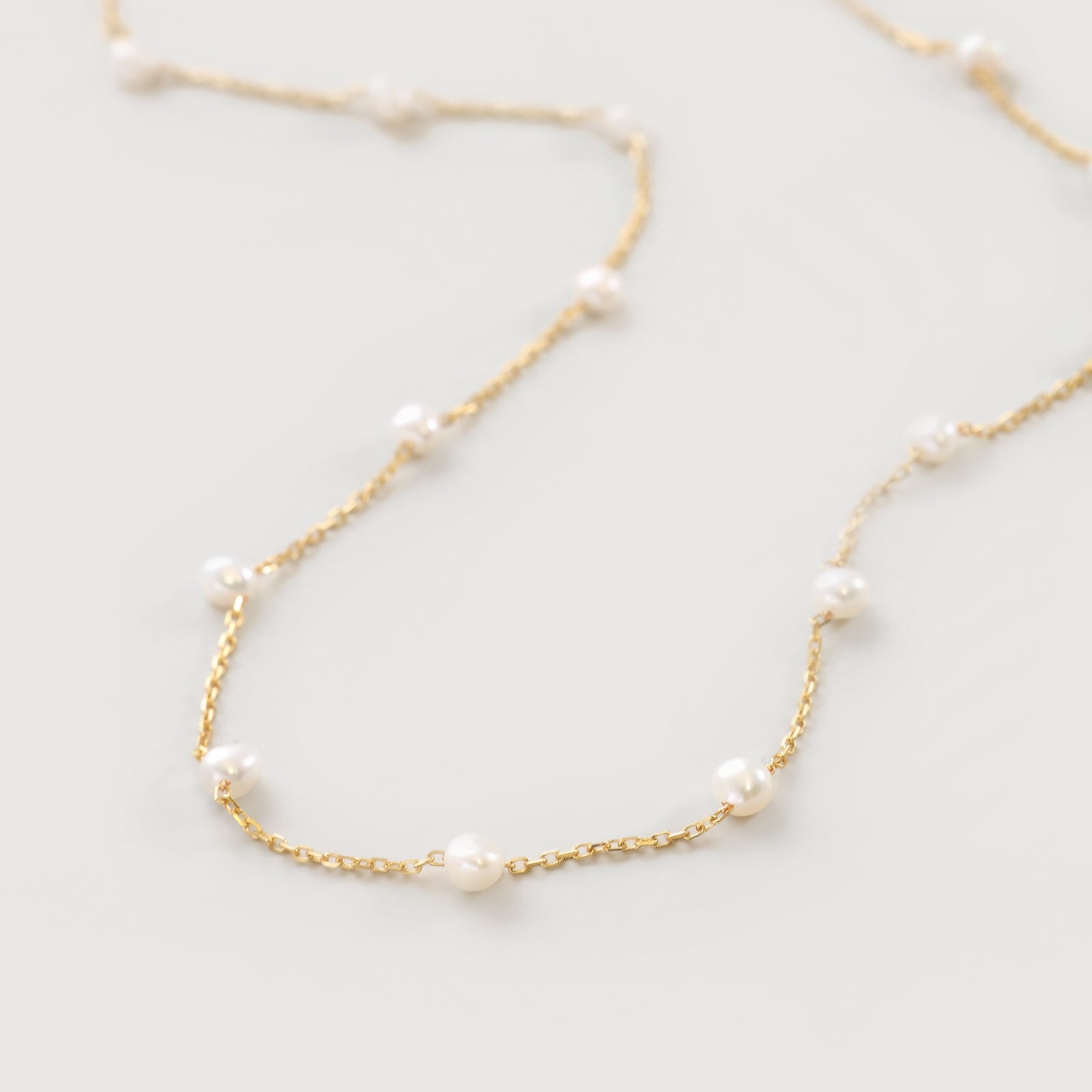 Freshwater pearl necklace - 925 sterling silver - minimalist gift