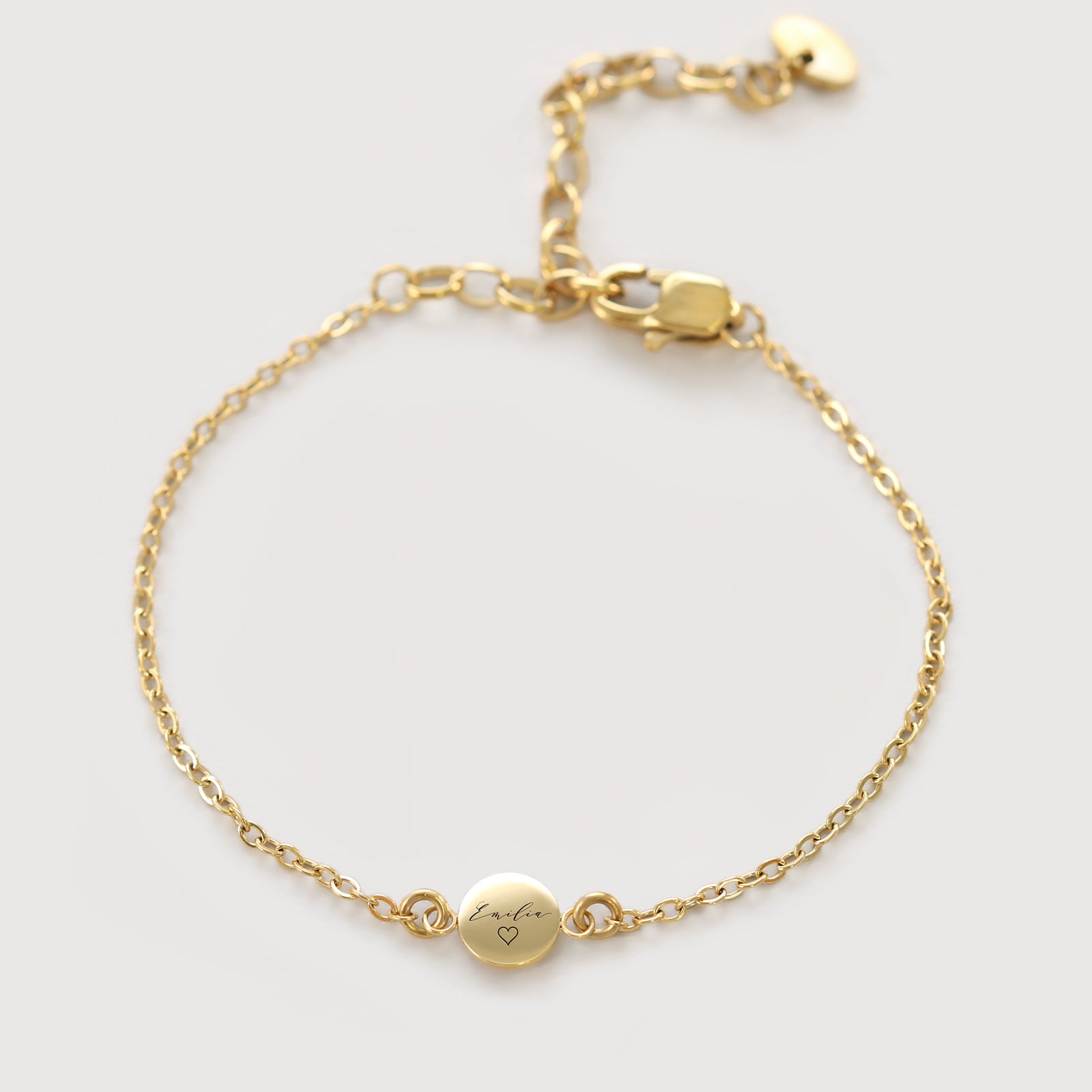 Personalisiertes Armband mit Gravurplättchen Damen Armband VIVIANNASCHMUCK