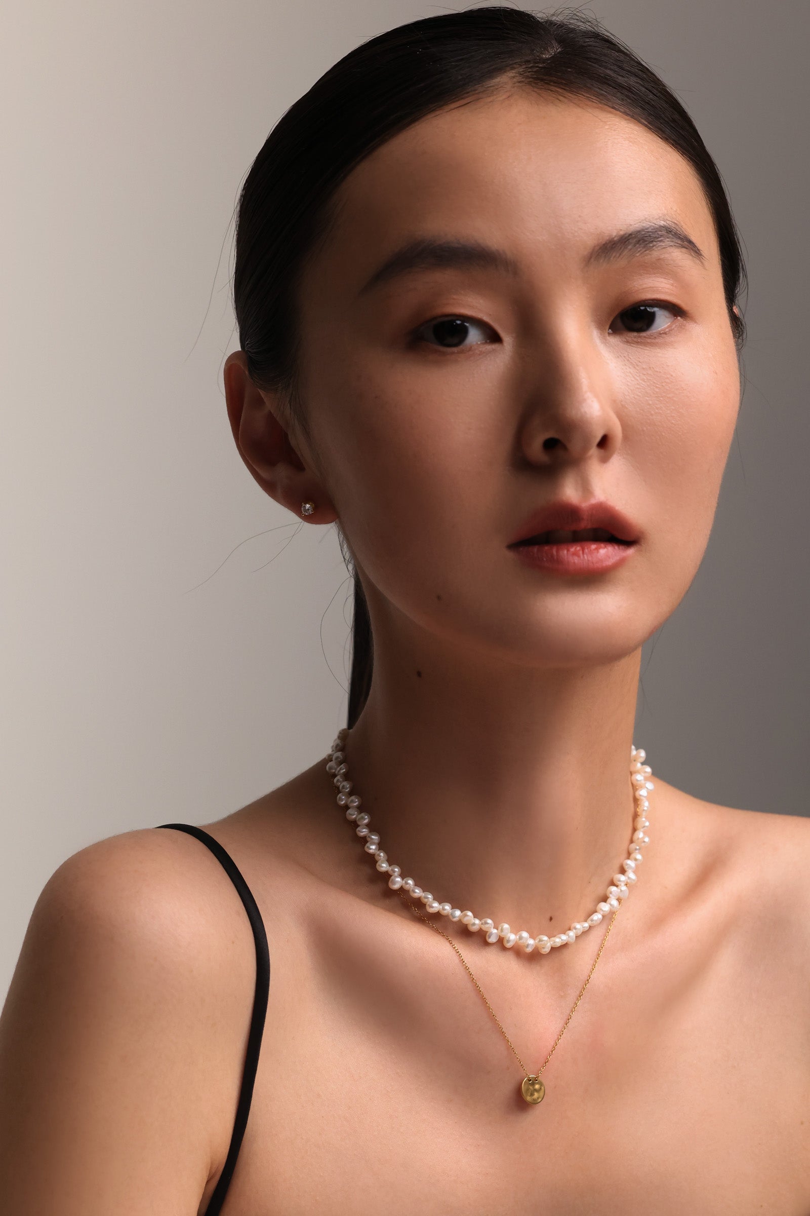 Süßwasserperlenkette in Spitzenoptik - 925er Sterling Silber