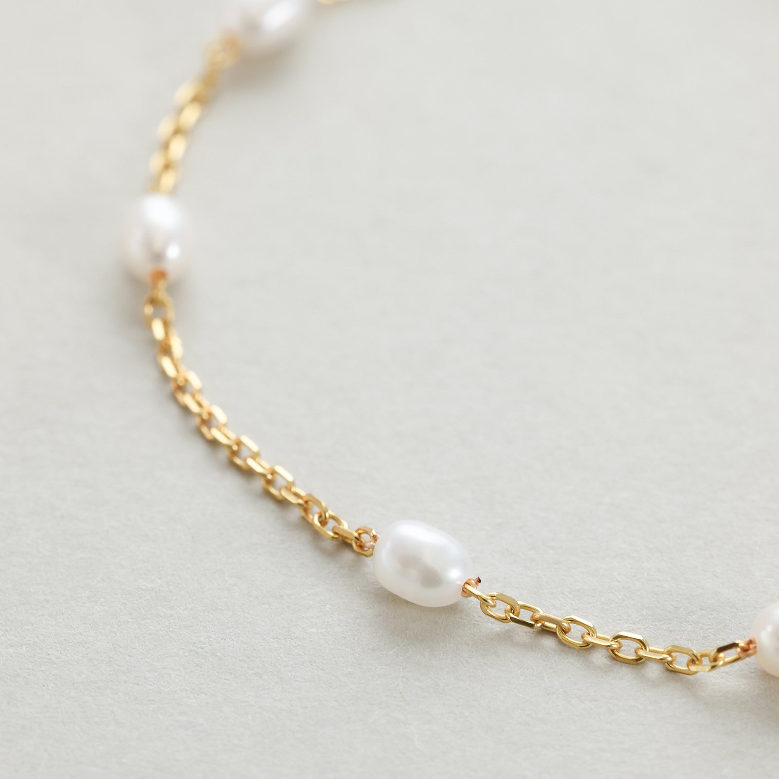 Freshwater pearl necklace - 925 sterling silver - minimalist gift