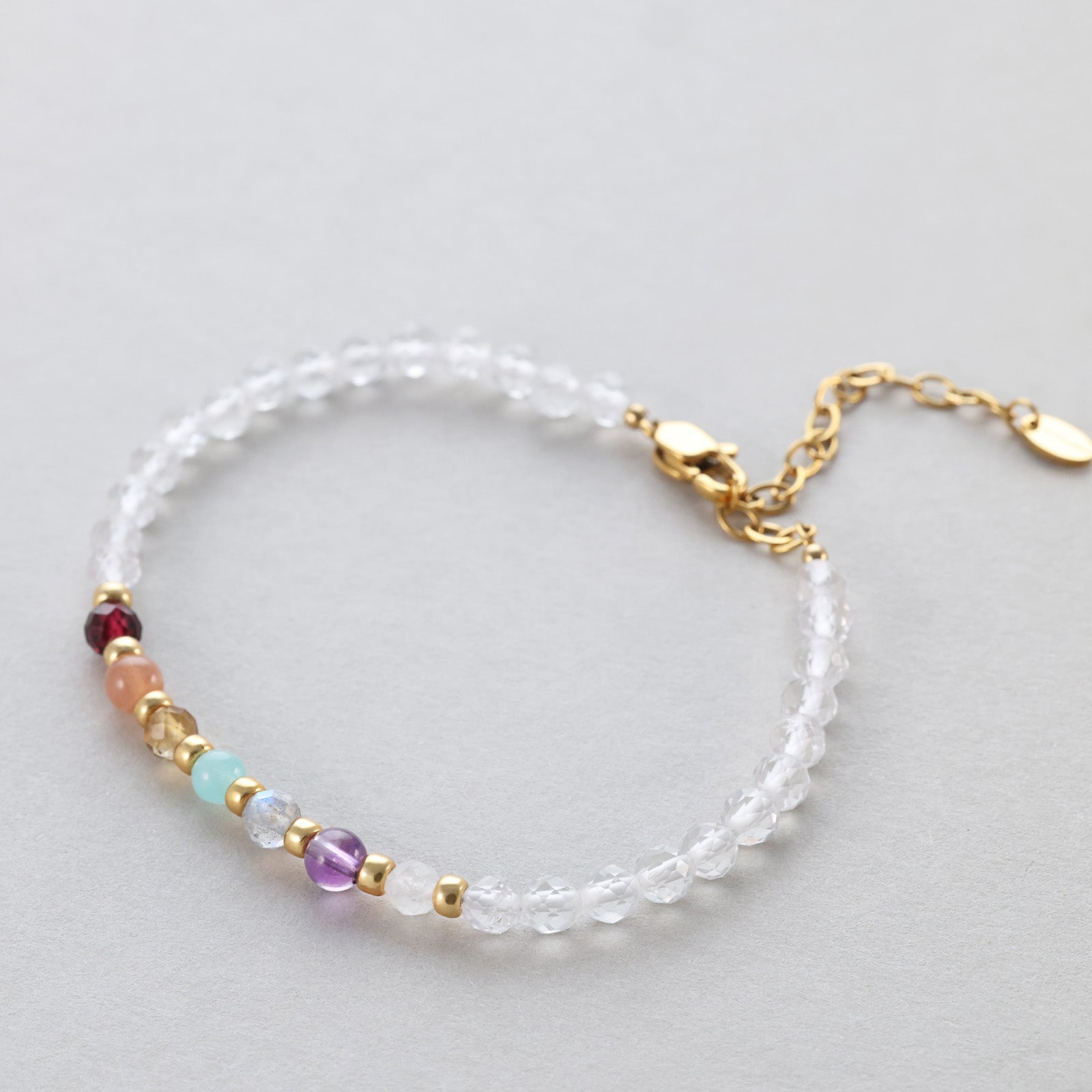 Bergkristall 7-Chakra Energie-Armband Damen Armband VIVIANNASCHMUCK