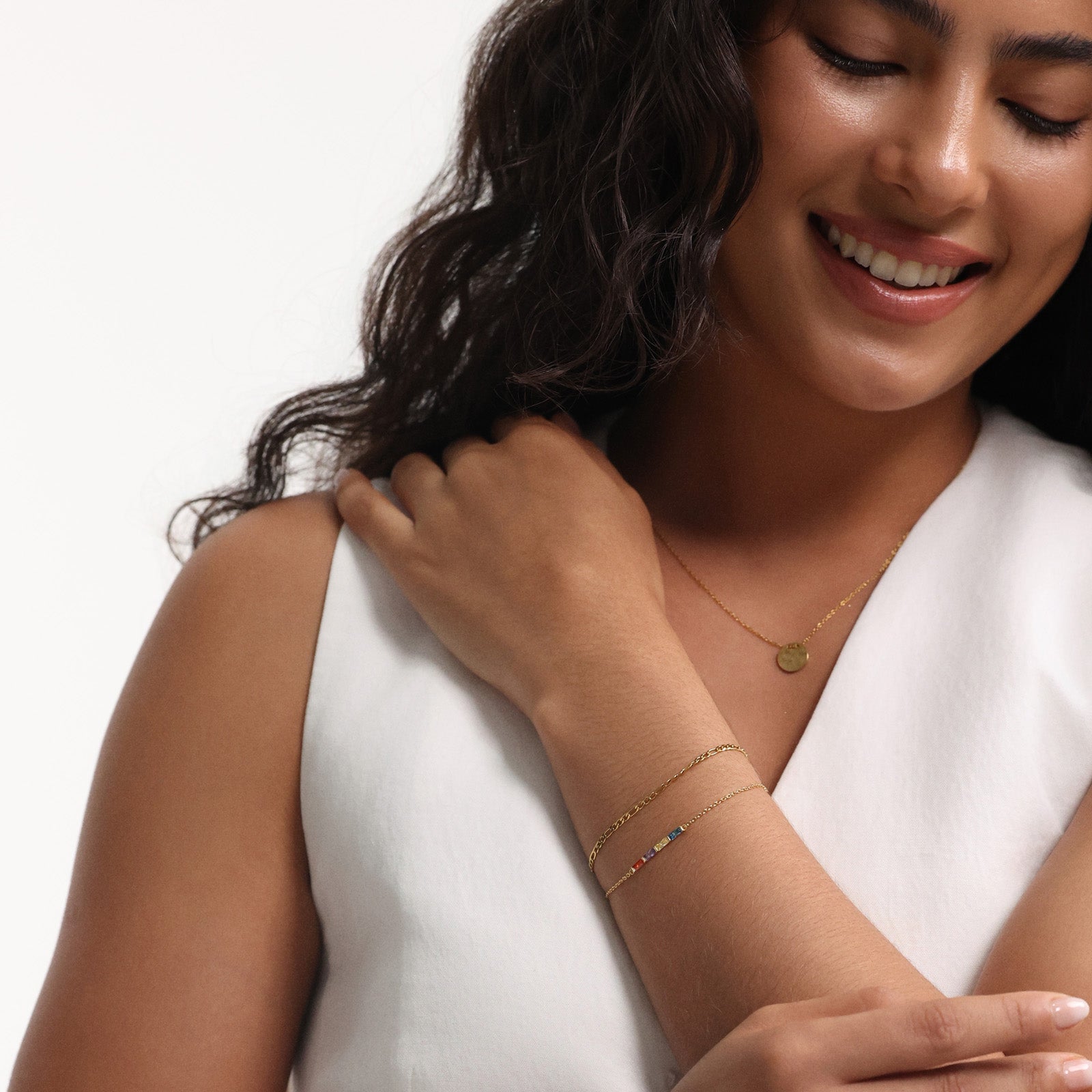 Personalisiertes Geburtsstein-Armband - 925er Sterling Silber - individuell wählbar