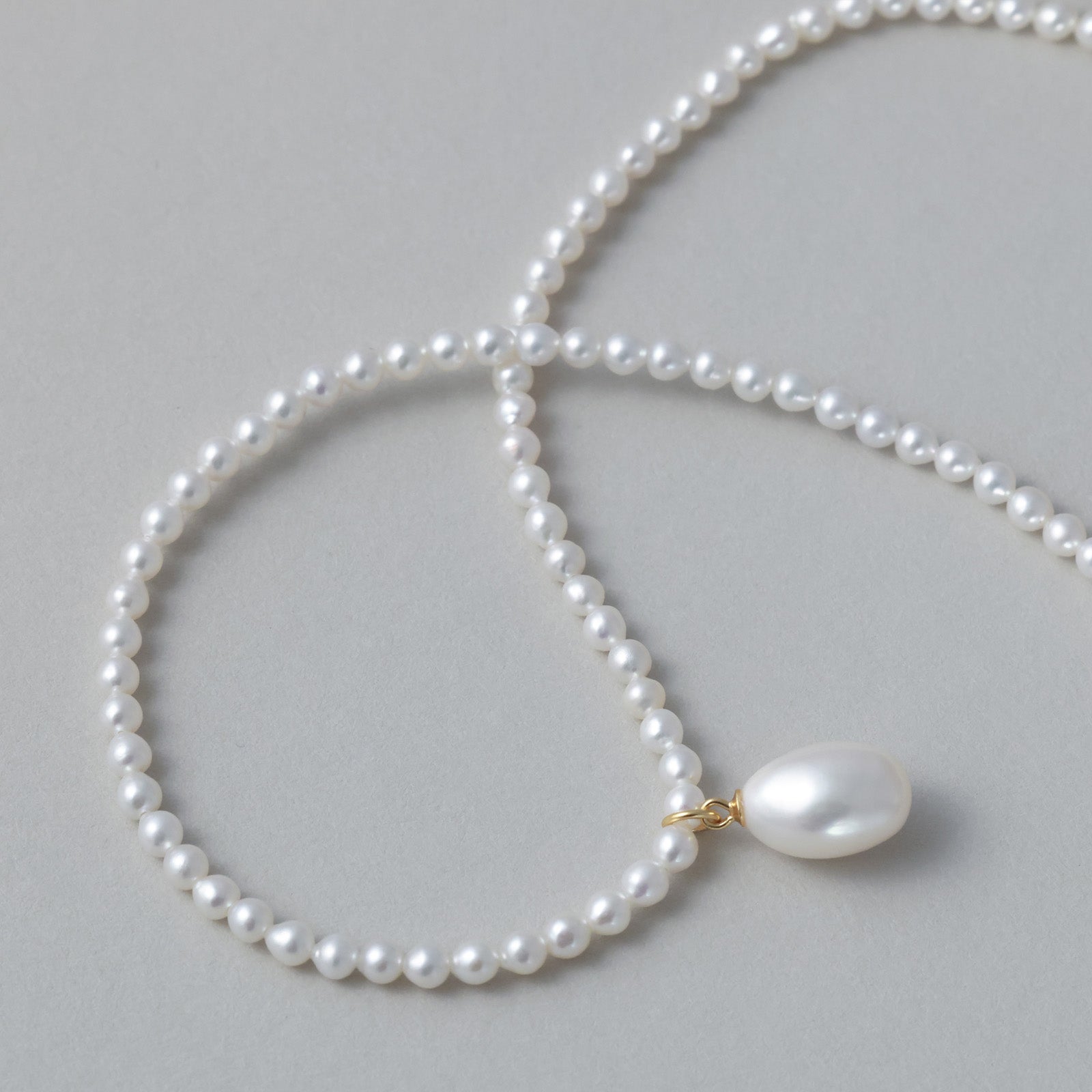 Süßwasserperlen Halskette mit Perlenanhänger - 925er Sterling Silber Damen Halskette VIVIANNASCHMUCK