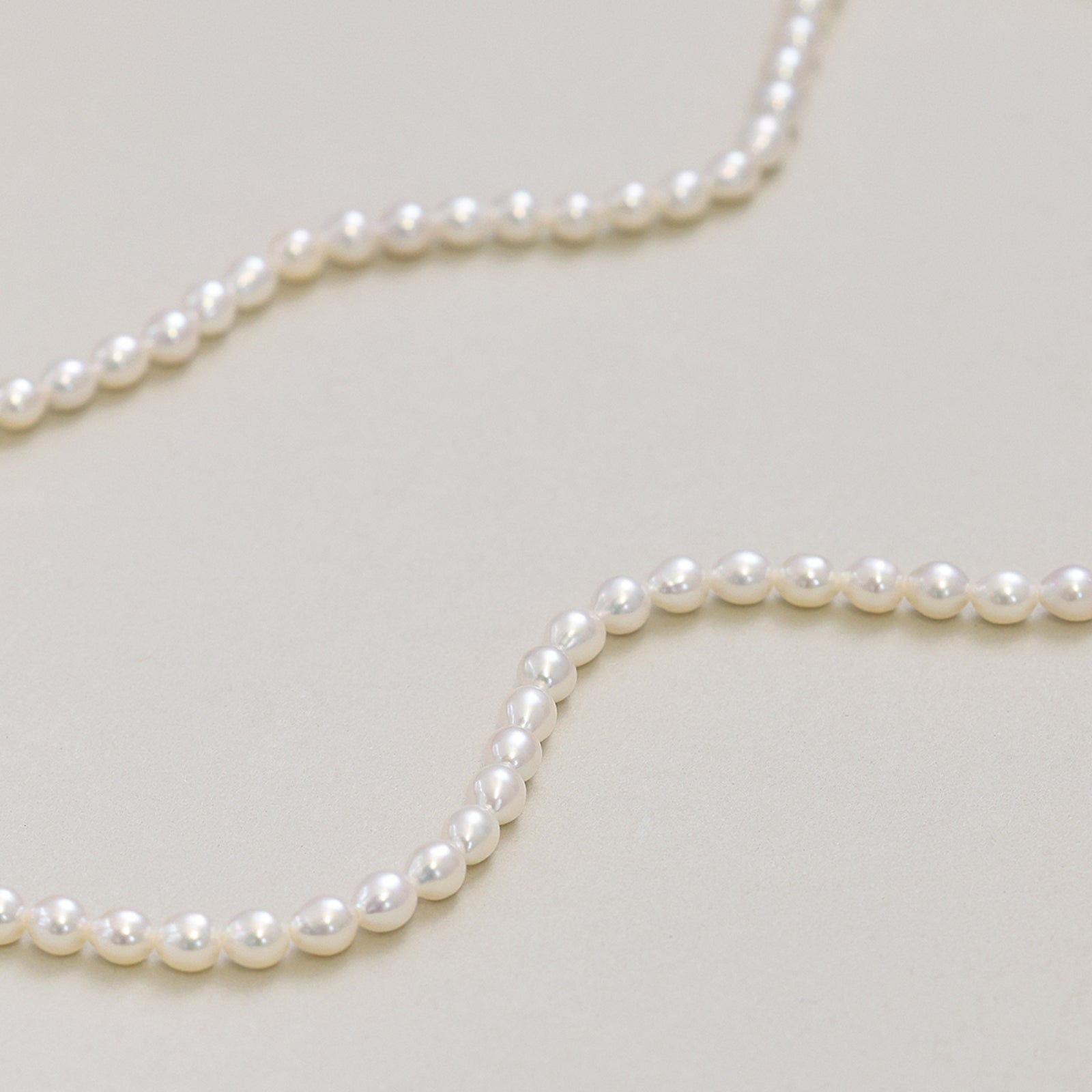 Süßwasserperlenkette mit Mondstein - 925 Sterling Silber