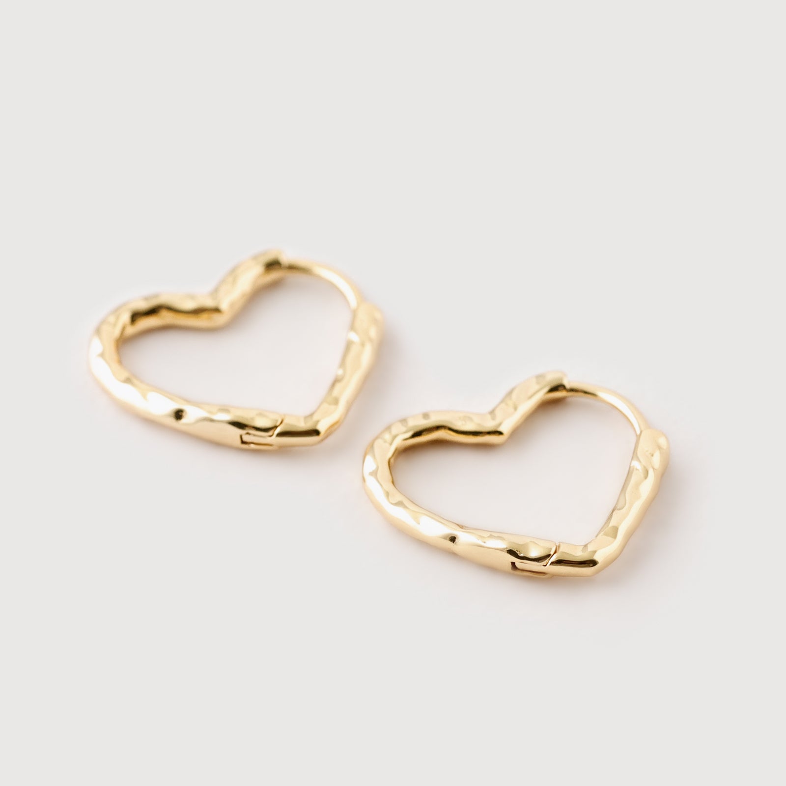 Herz-Creolen - 925er Silber Ohrringe VIVIANNASCHMUCK