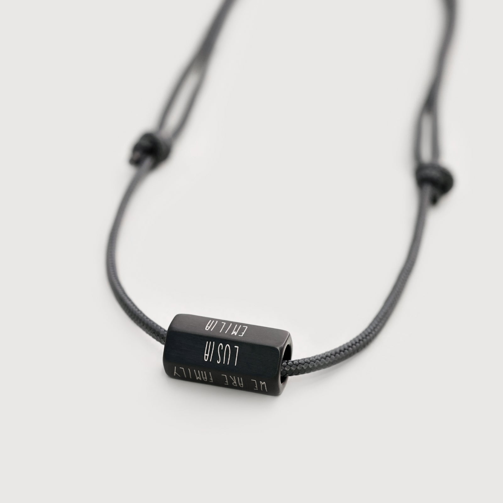 Personalisierbare Herren Segeltau Kette – 6 Gravurflächen