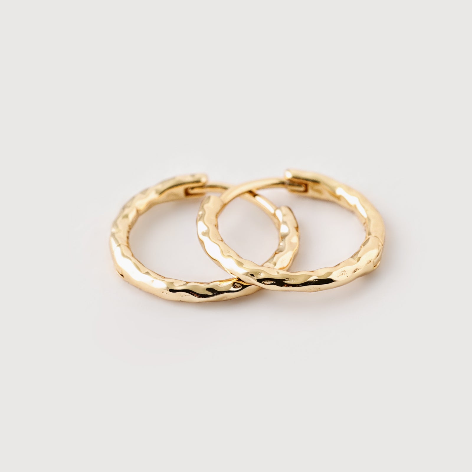 Creolen Hammerschlag Ohrringe - 925er Sterling Silber Ohrringe VIVIANNASCHMUCK