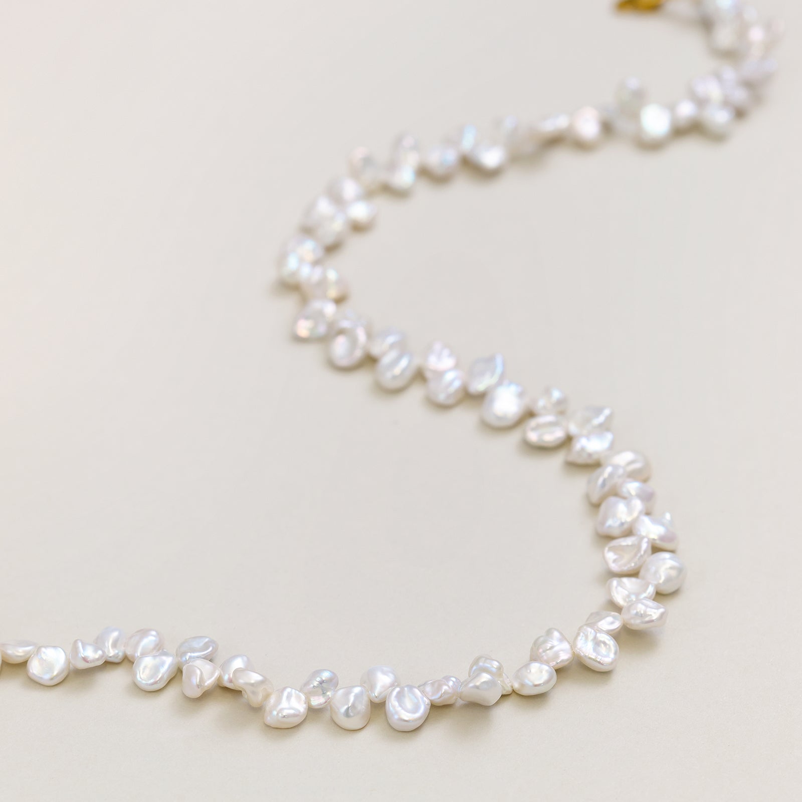 Barockperlen-Kette in Naturform - 925er Sterling Silber