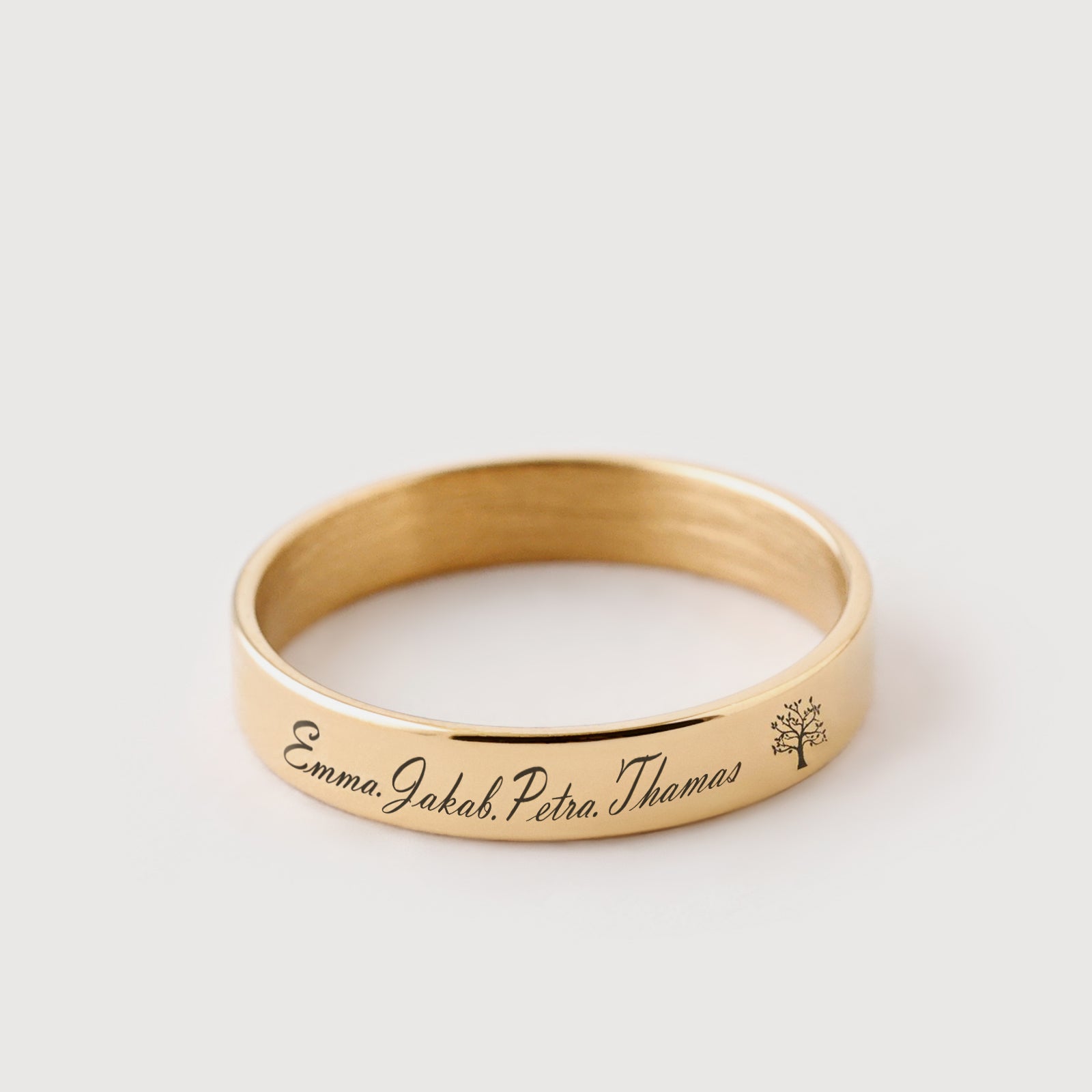 Herren Stapelring mit Gravur