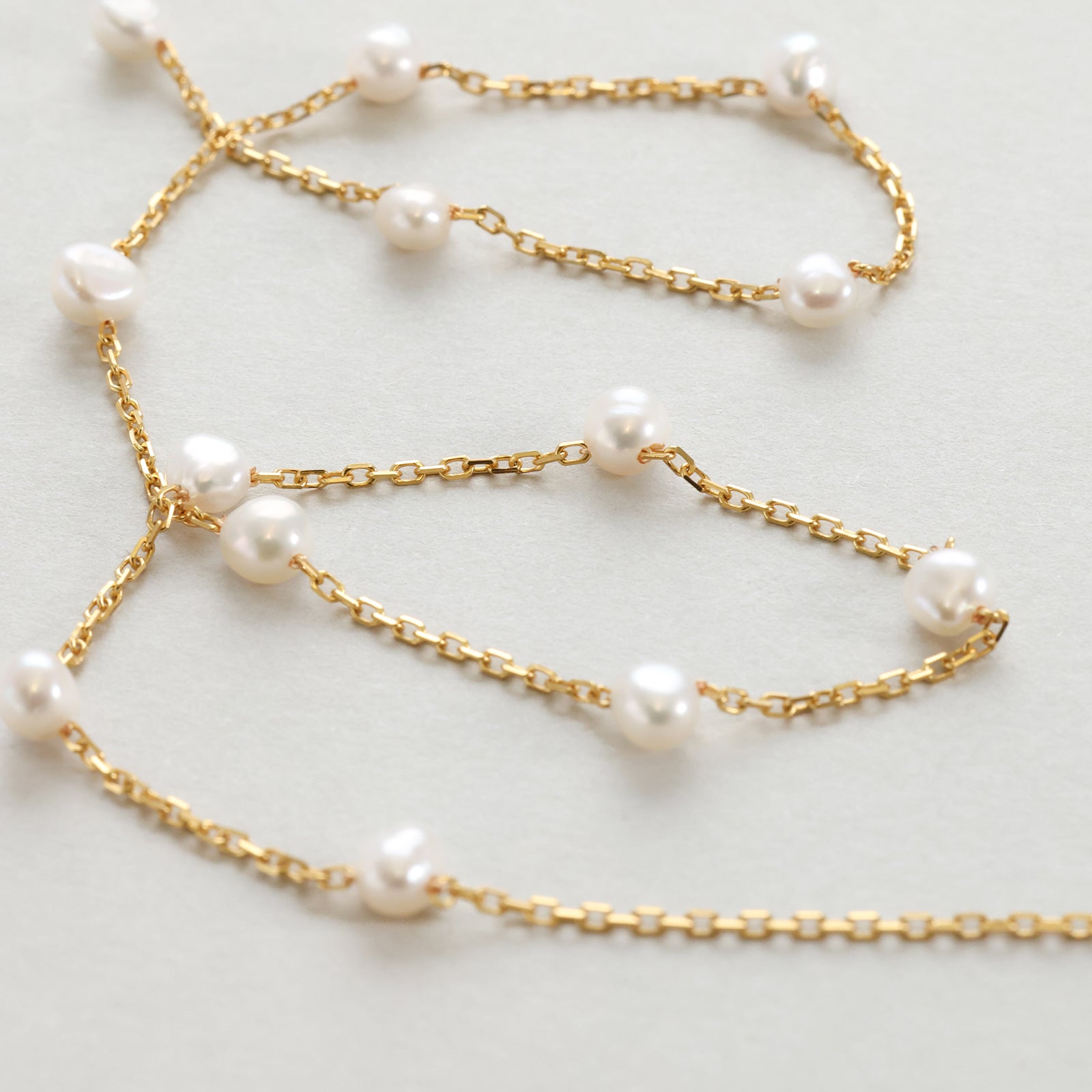 Freshwater pearl necklace - 925 sterling silver - minimalist gift