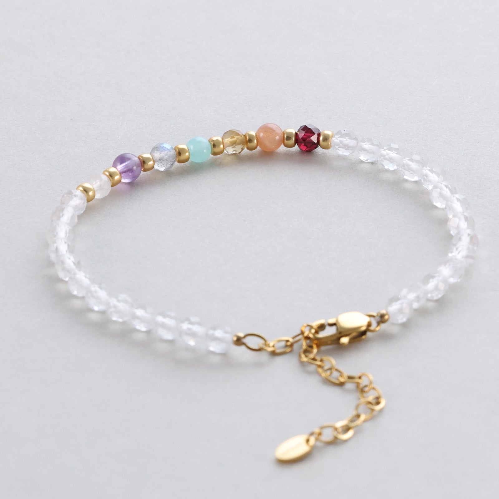 Bergkristall 7-Chakra Energie-Armband Damen Armband VIVIANNASCHMUCK