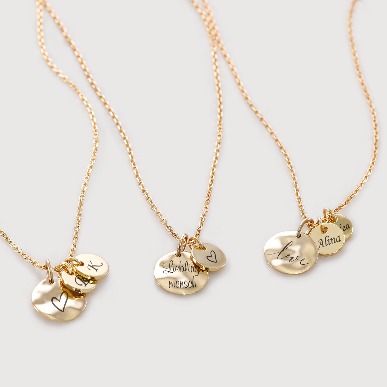 Plättchenkette zum Kombinieren - 925er Sterling Silber