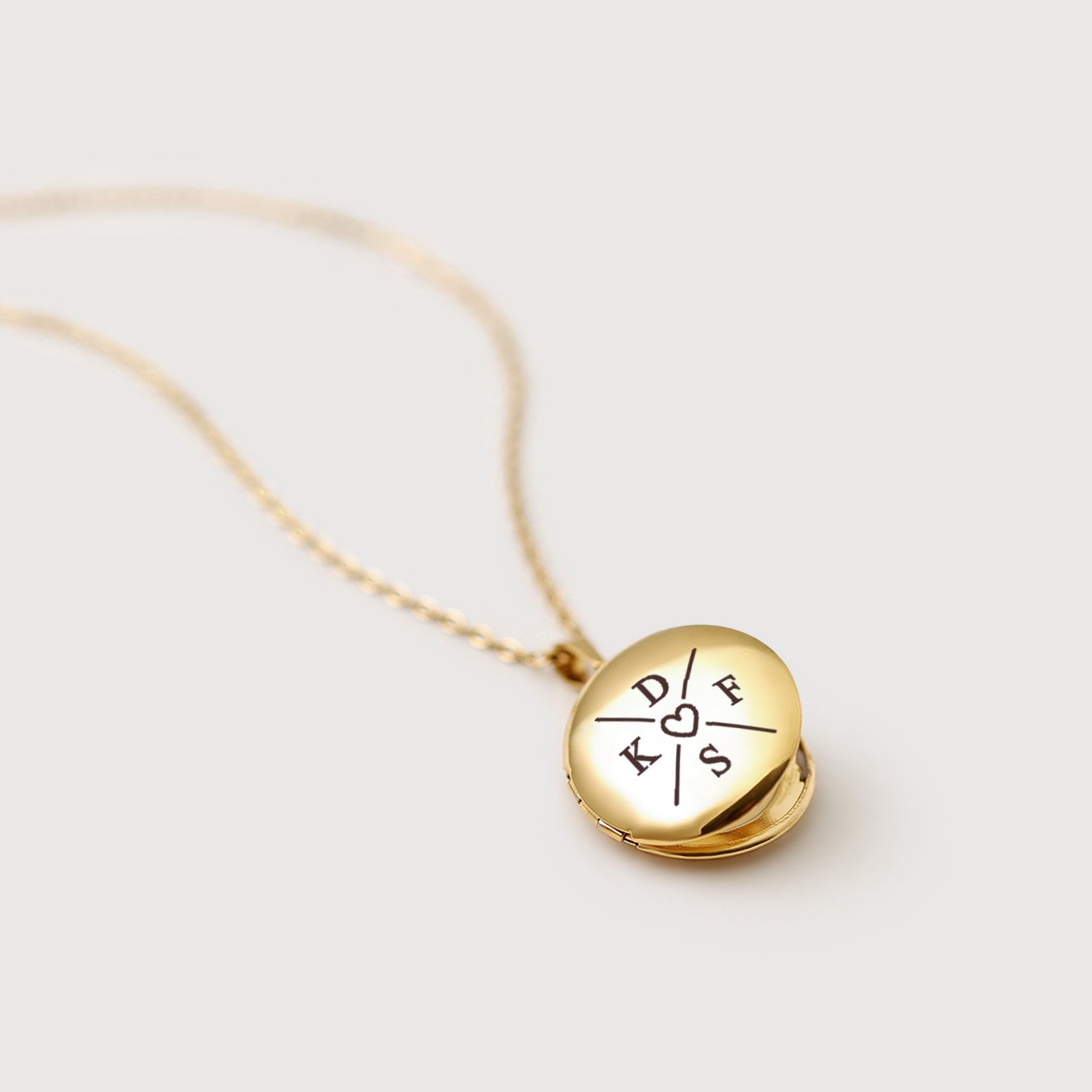 Personalisierbare Medaillonkette mit Gravur & Fotoeinsatz