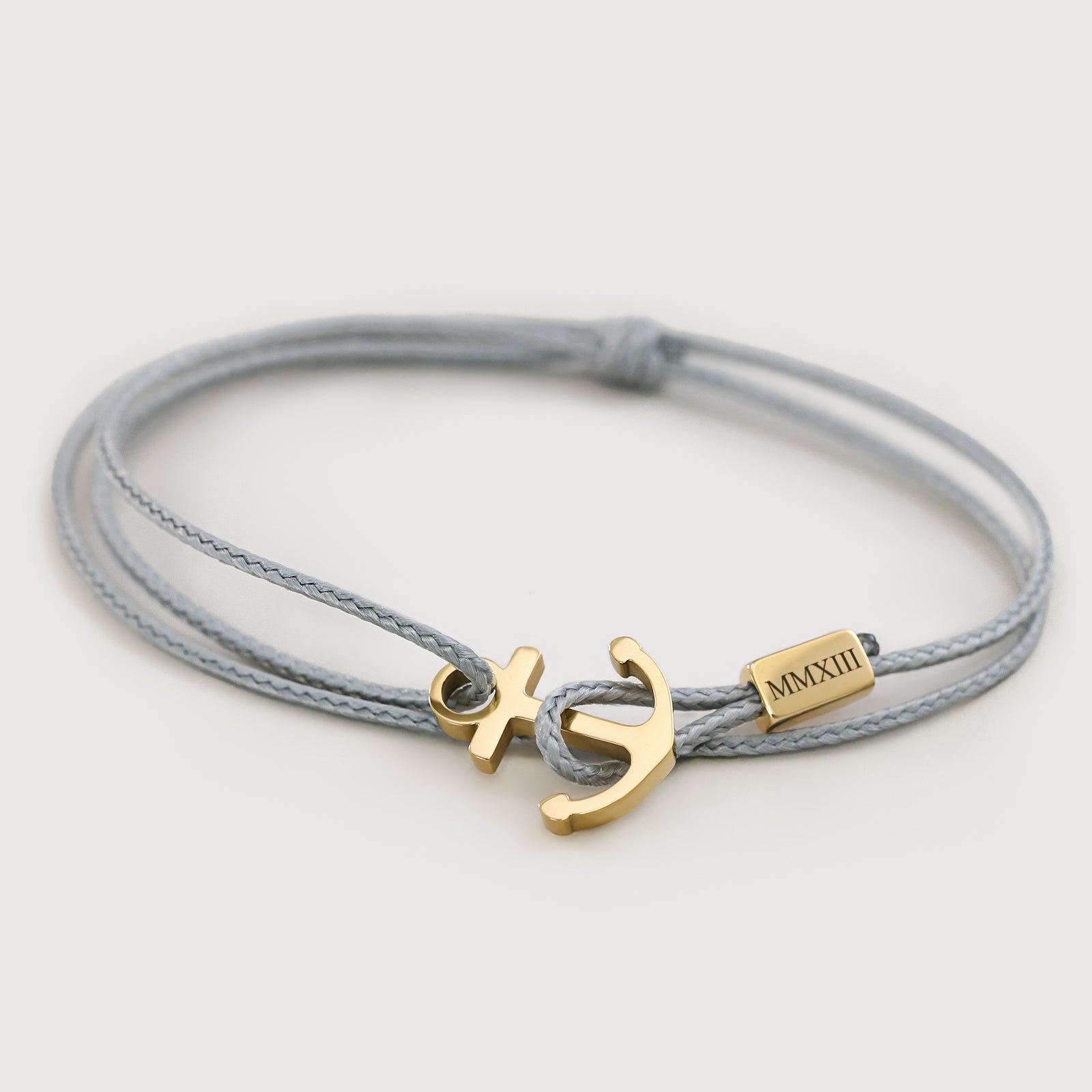 Armband mit Gravur & Ankerhaken - verstellbares Nylonband