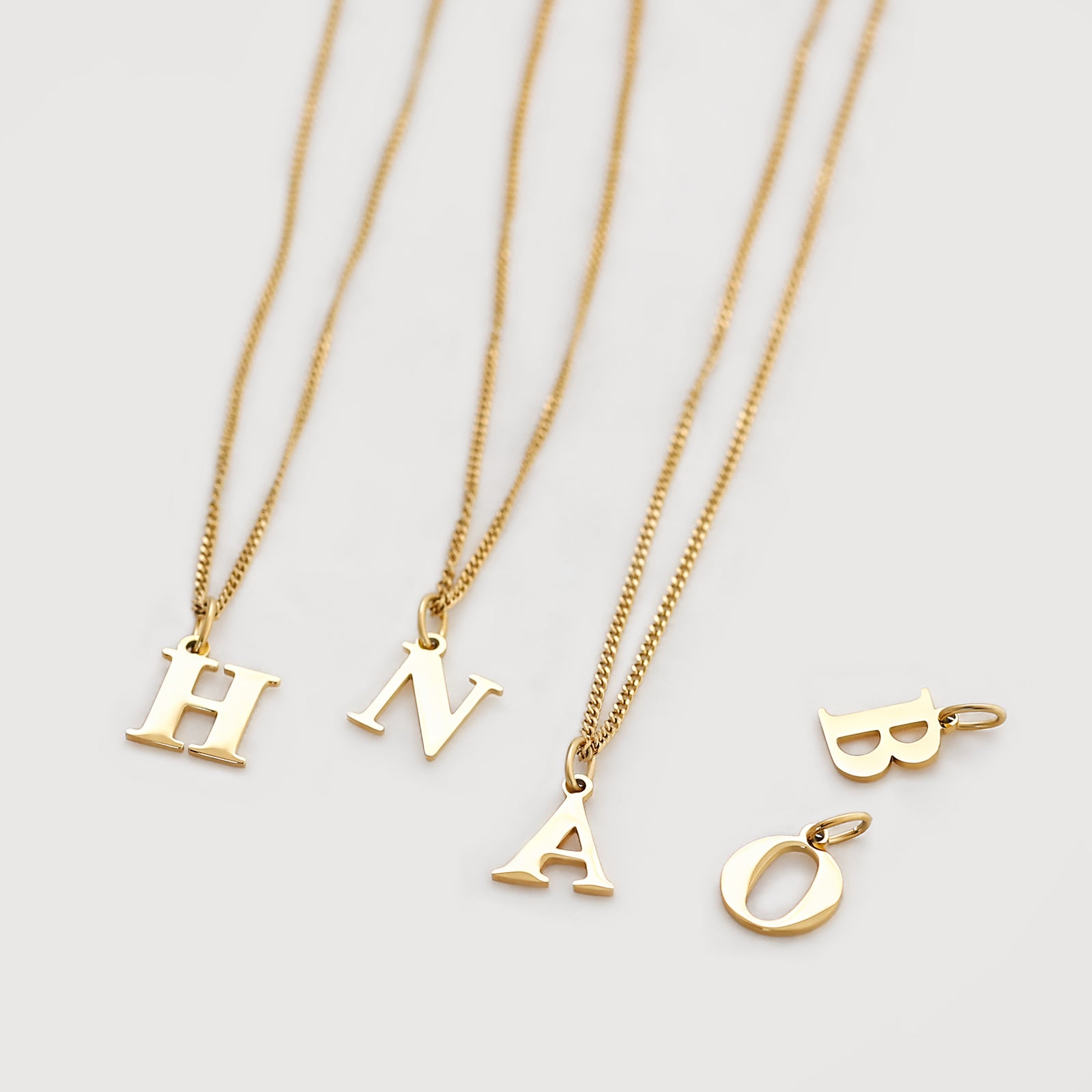 Initialen Anhänger Kette