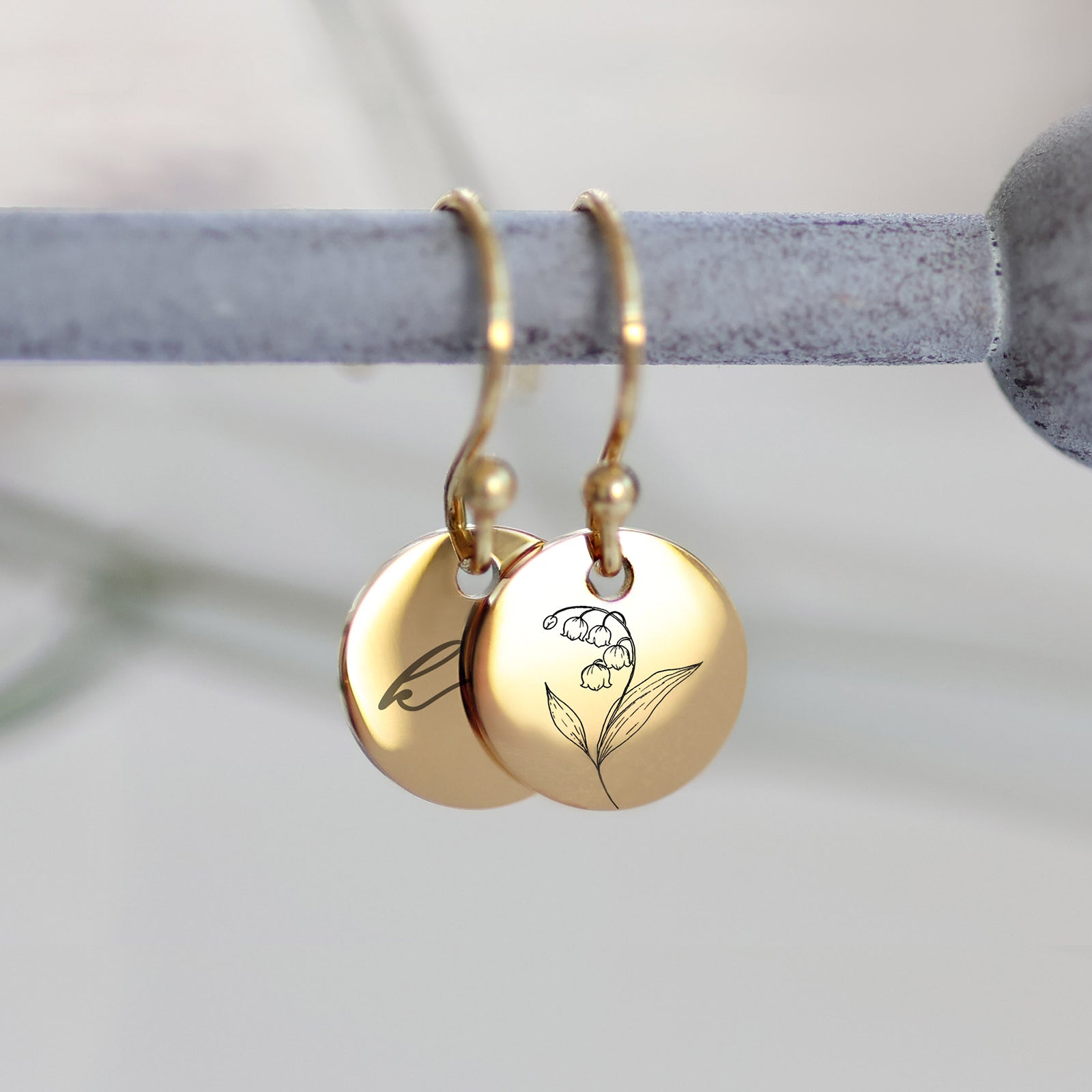 Geburtsblumen Ohrringe - 925er Sterling Silber