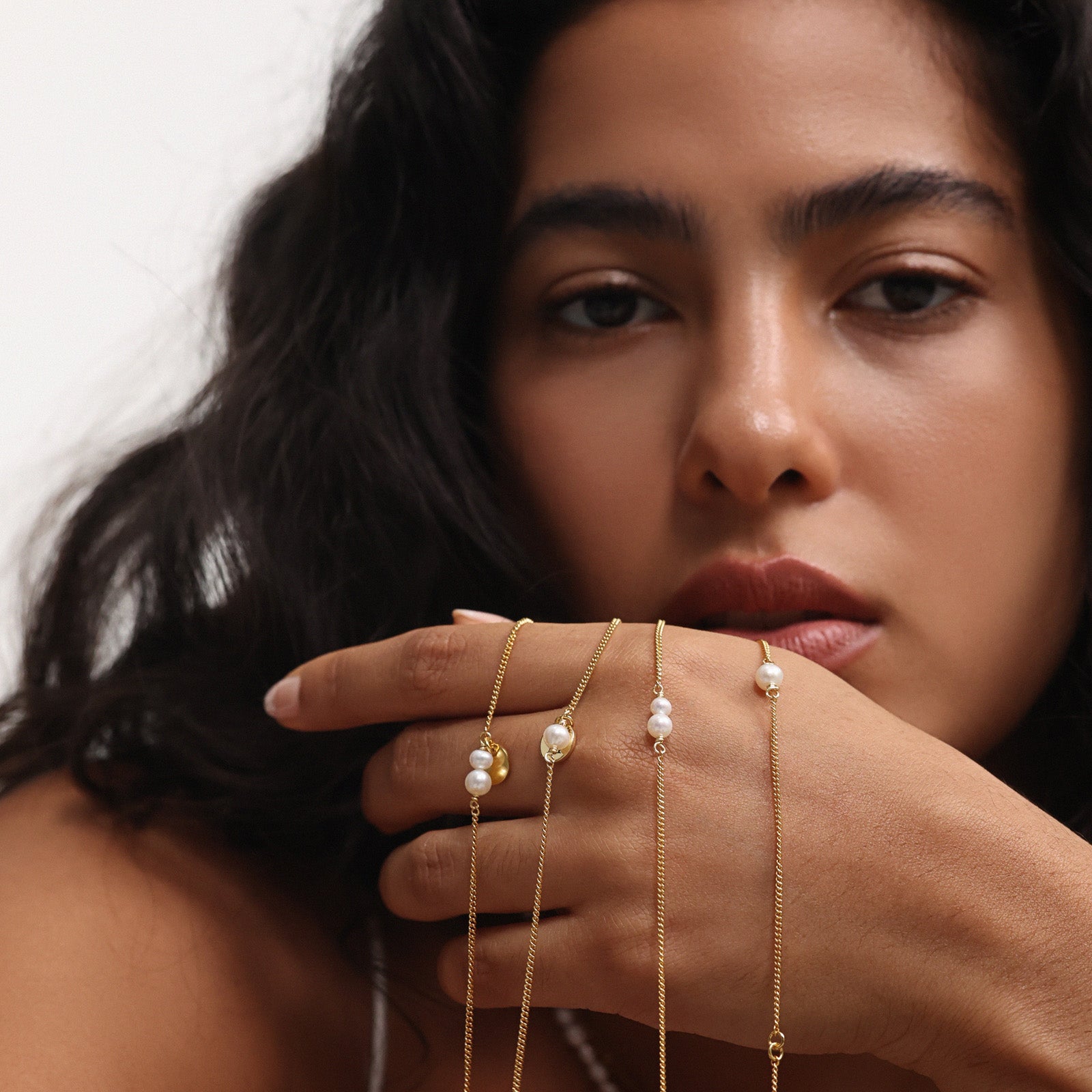 Armband mit Süßwasserperlen & Gravur-Plättchen - 925 Sterling Silber