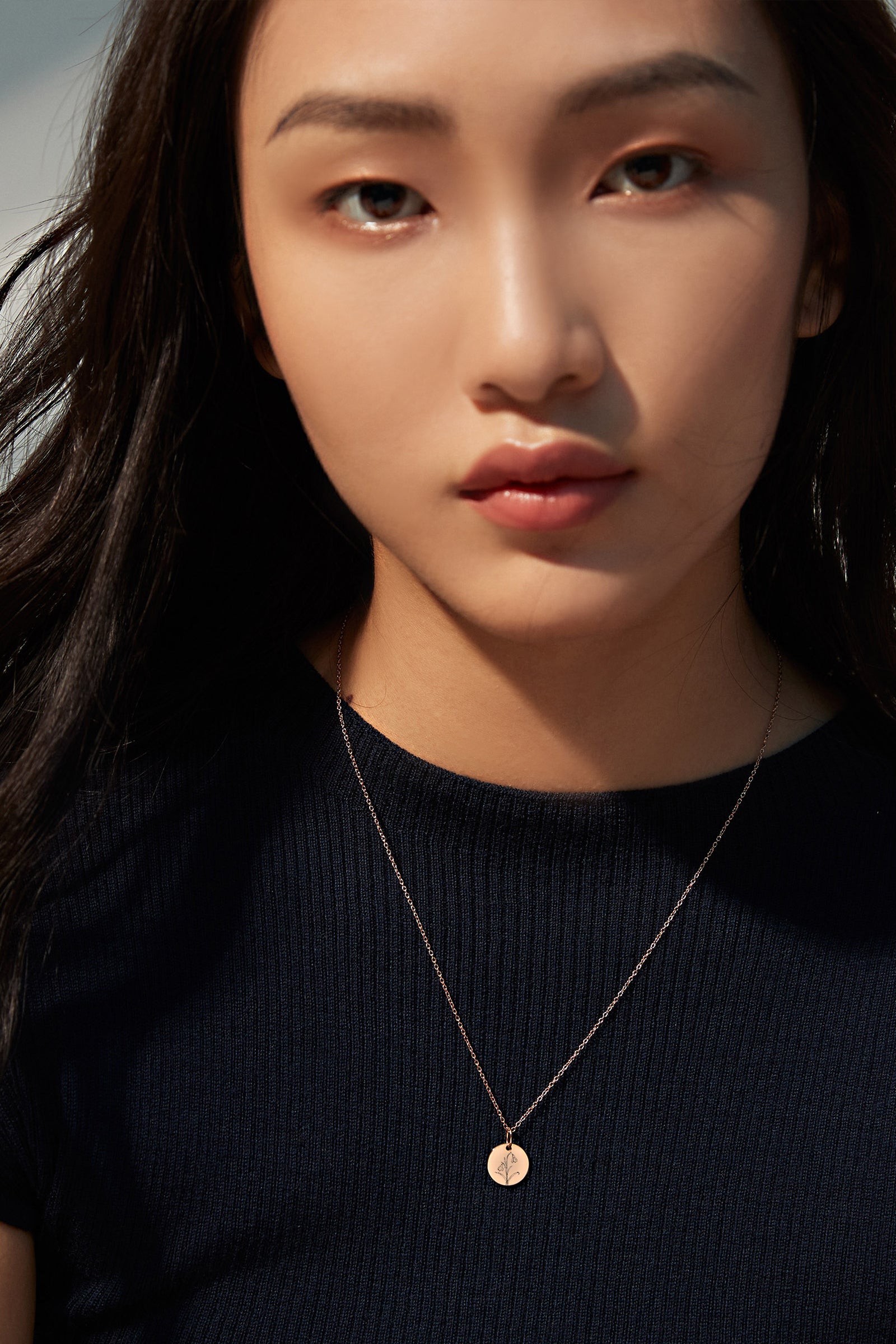 Personalized flower necklaces made of 925 silver